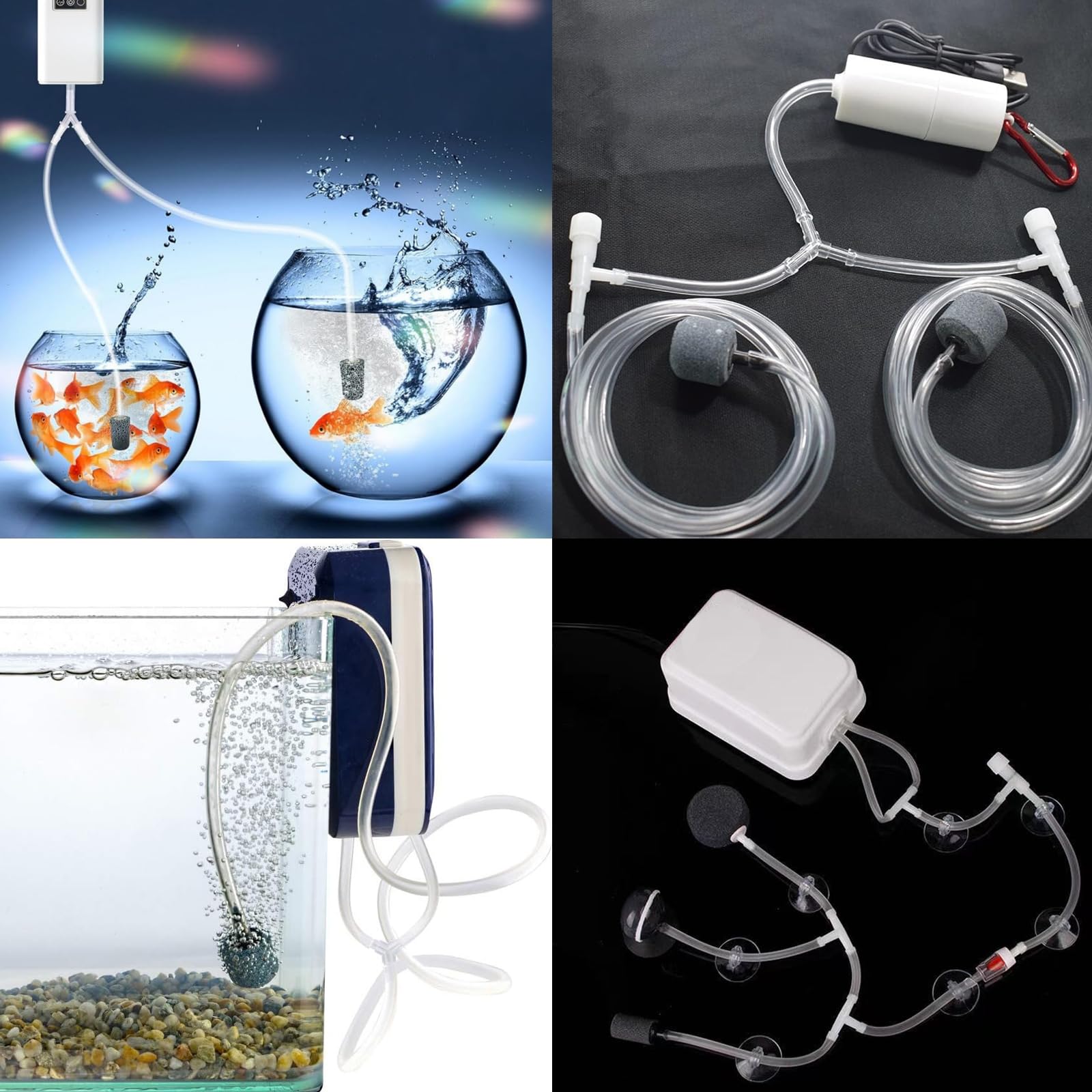 20 Pièces Raccord pour Valve d'air d'Aquarium, Connecteurs de Pompe à Air d'Aquarium, Y/T/L/I connecteurs pour Tuyau, Aquarium en Plastique Transparent Connecteur de Tube à Air