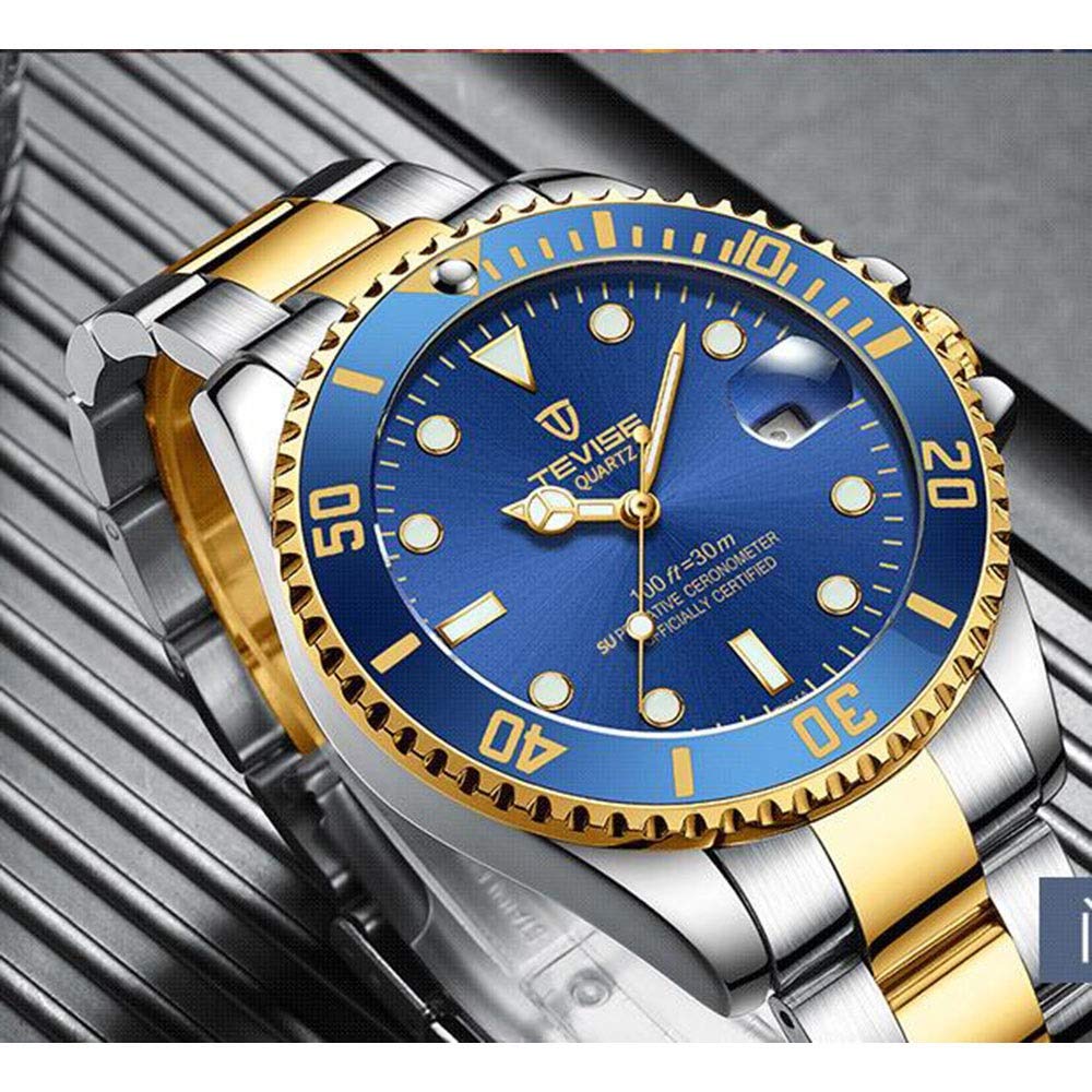 Amazon.co.jp: TEVISEクォーツ時計のファッションのメンズ腕時計WATCH