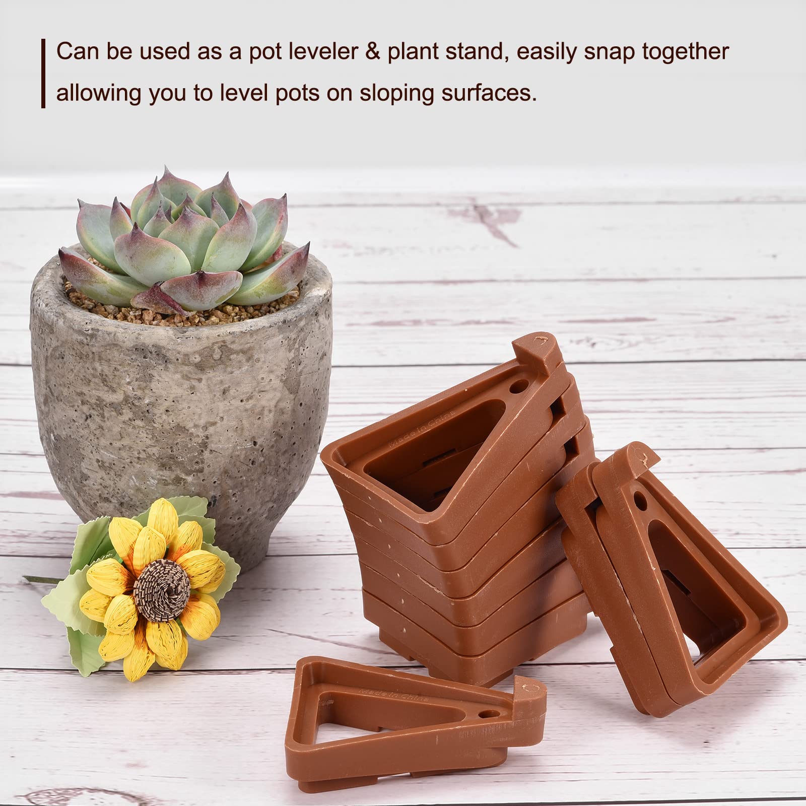 Amazon.co.jp: MECCANIXITY 12個 植木鉢の足 2.8インチ 見えない