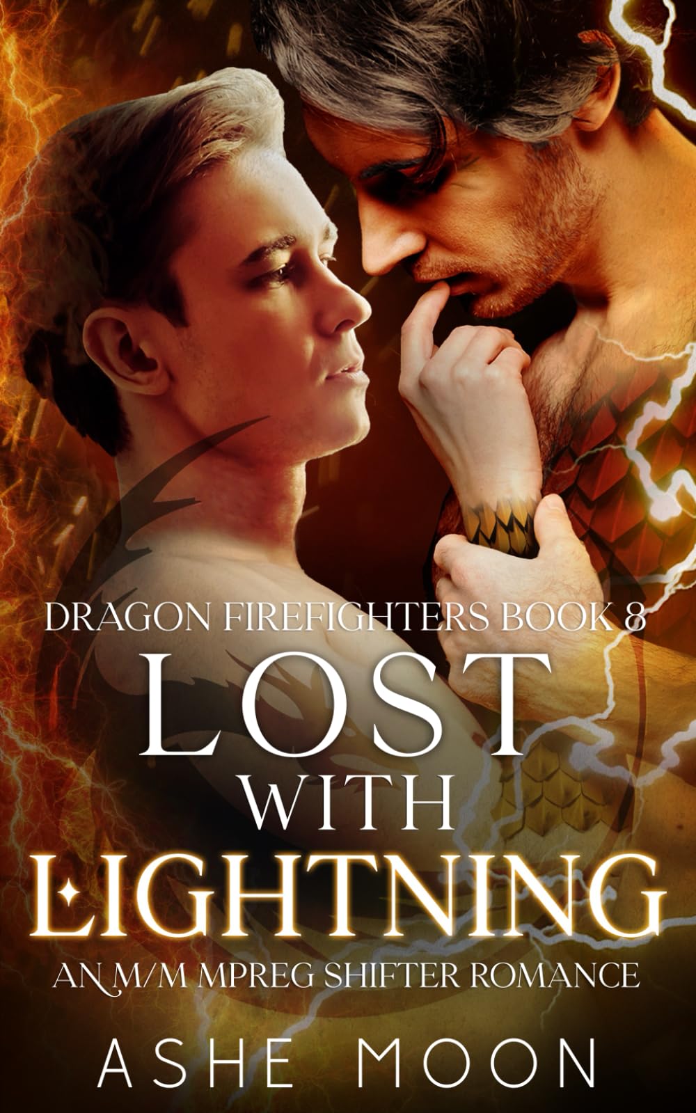 Lost With Lightning: An M/M Mpreg Dragon Shifter Romance: 8 (Dragon Firefighters)