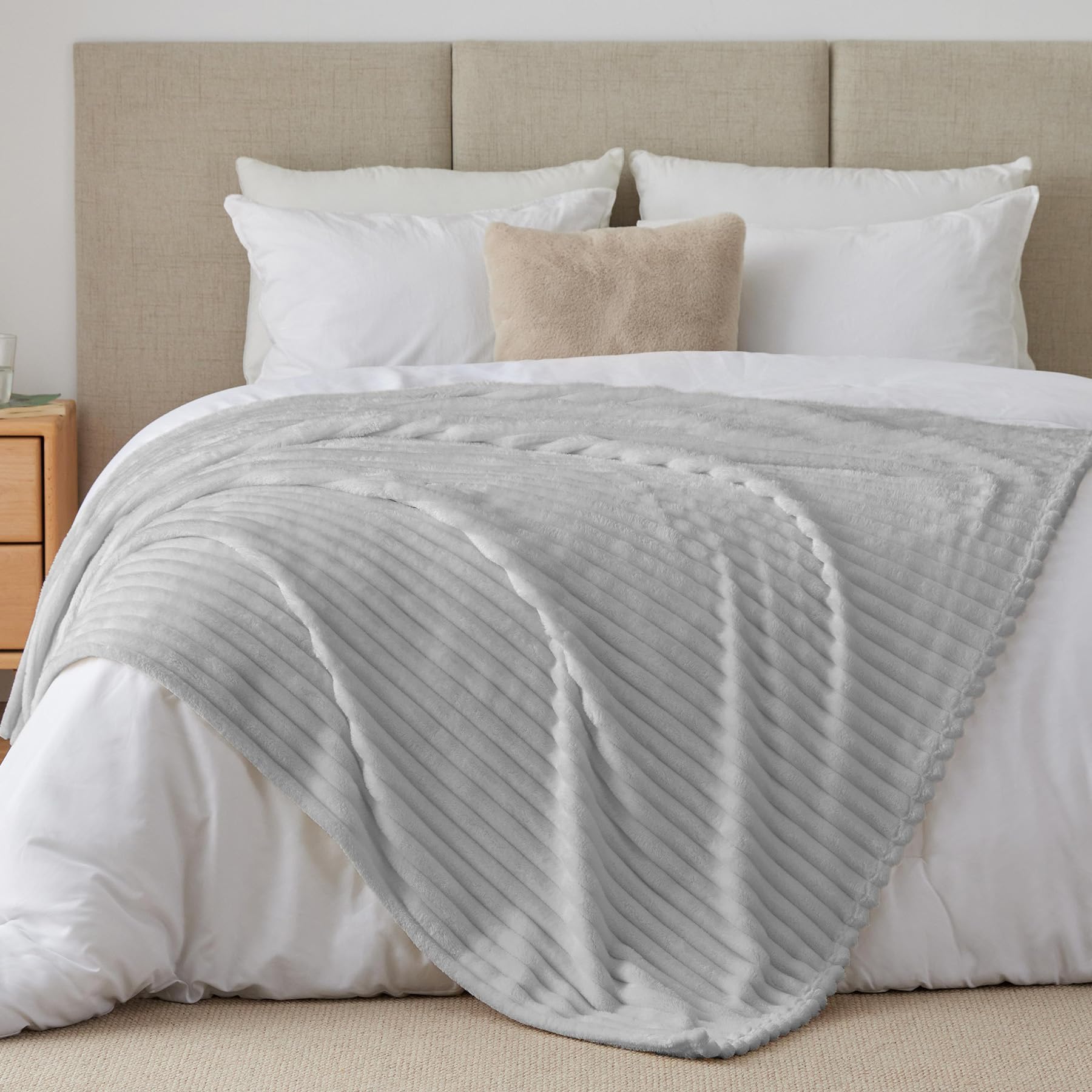 BEDELITE Kuscheldecke Flanell Cord Decke