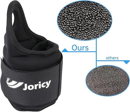 Miniatura 2 de Pesas de muñeca con trabillas para el pulgar para mujeres, hombres y niños, 1 par de 2, 3, 4, 5, 6 libras, pesas de brazo y tobillo, guantes con