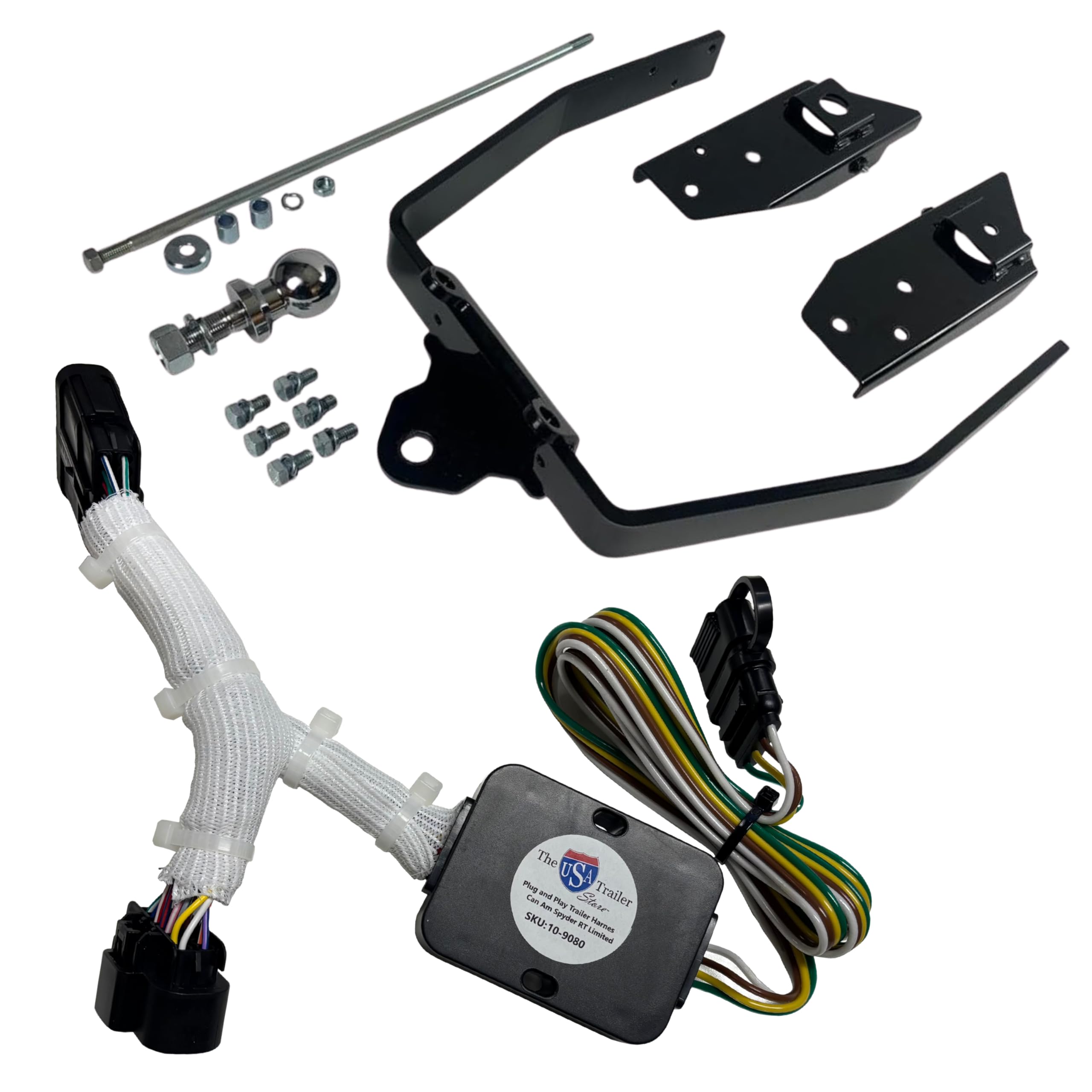 Can-Am Spyder Trailer Hitch (2018+ RT & F3 Models Hitch+Harness - See Fitment Details Below