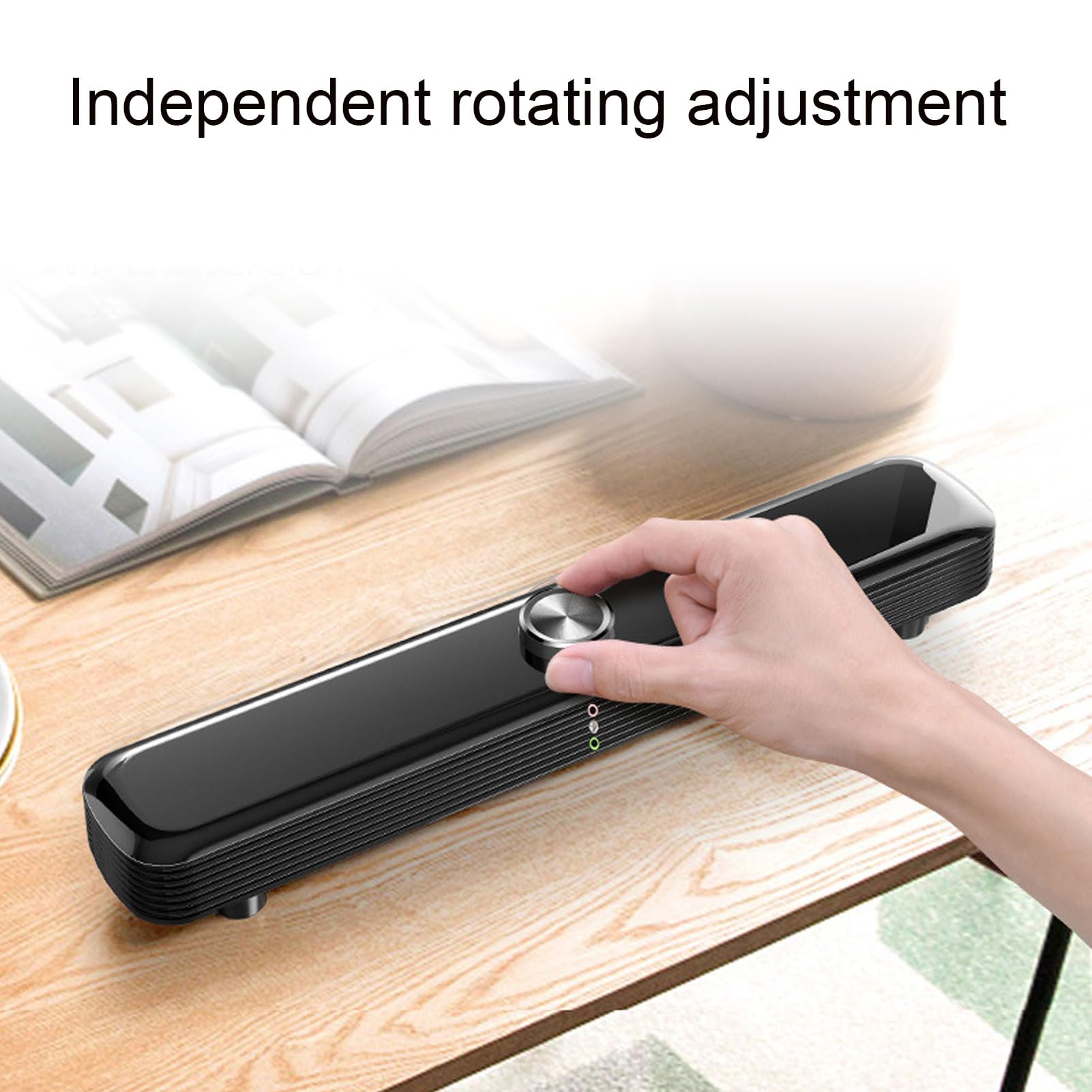 Altoparlante da Scrivania per Laptop con Audio 3D Ad Alto Rendimento Ed Effetti Luminosi Unici per Uso Personale e Streaming, Design ABS Resistente, 1 unità