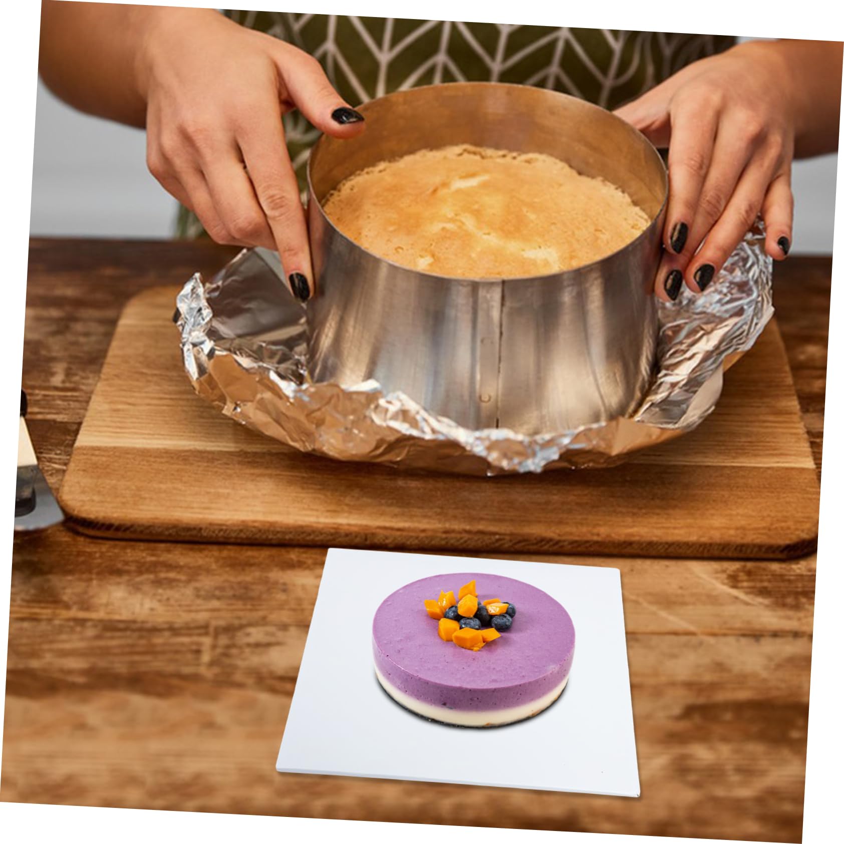 10stücke Weiße Quadratische Tortenböden aus Karton Tortenplatten für Gebäck Desserts Backzubehör Tortenplatte Weiß Tortenbodenplatten
