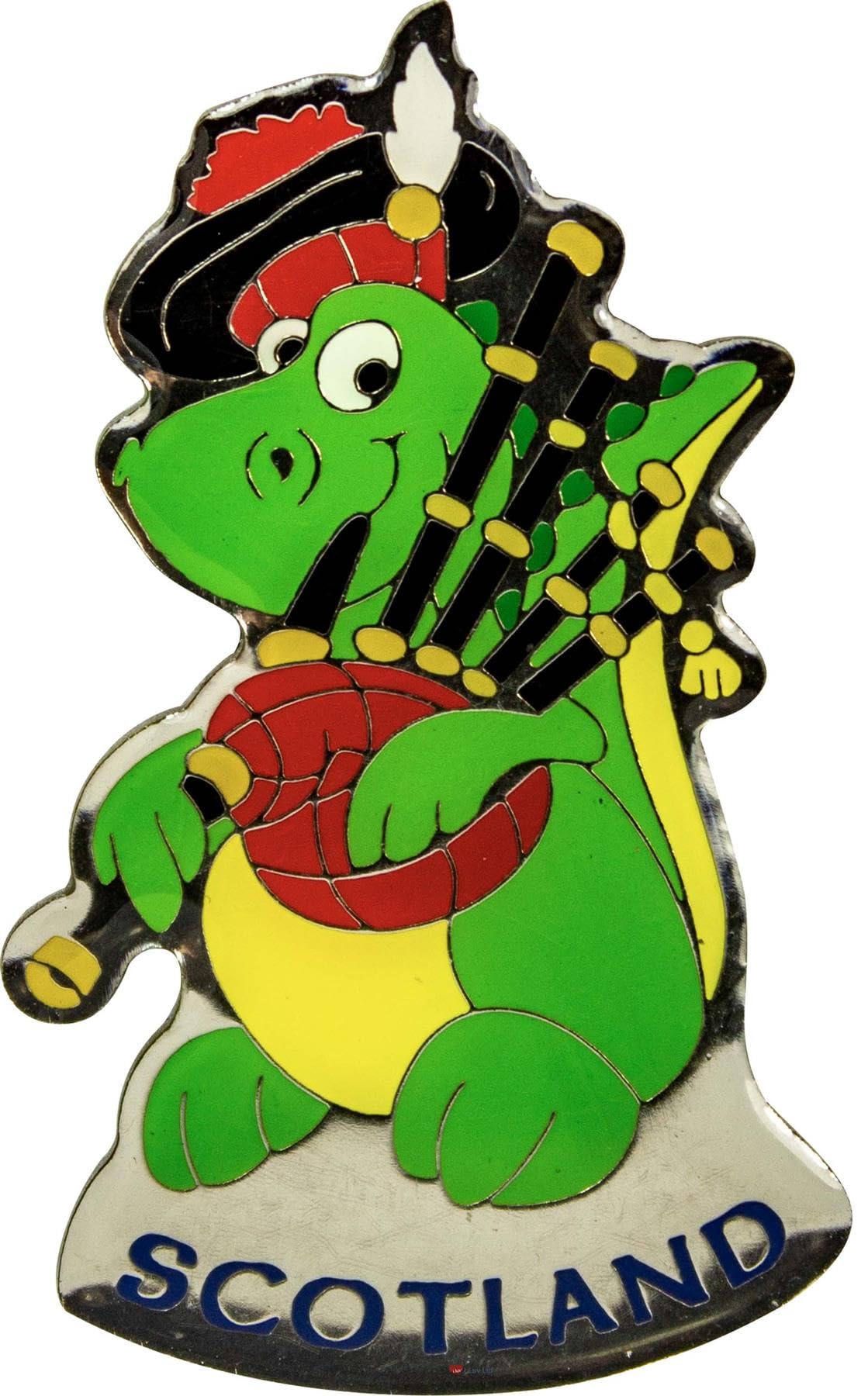I Luv Ltd Loch Ness Monster With Bagpipe Design Scotland Fridge Magnet With Nessie, Loch Ness Monster Scottish Souvenirs Size 6.5