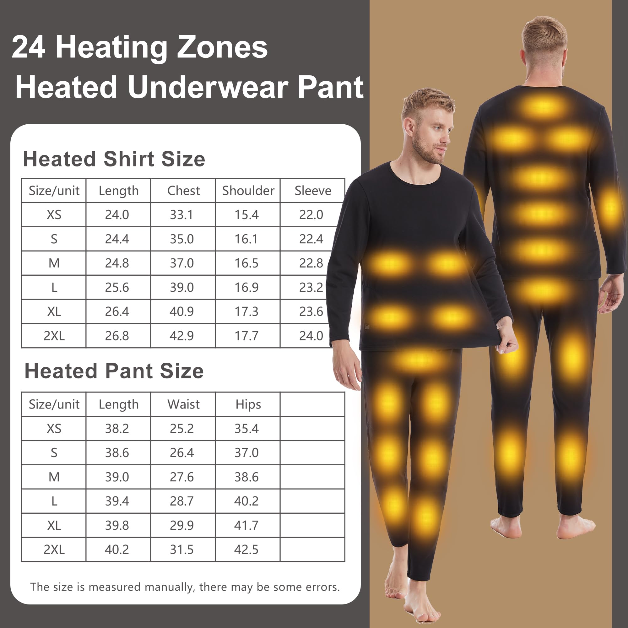 Camisetas Térmicas para Hombres con Calefacción, Capa Base Eléctrica con 3 Niveles De Calor para Caza, Esquí Y Trabajo