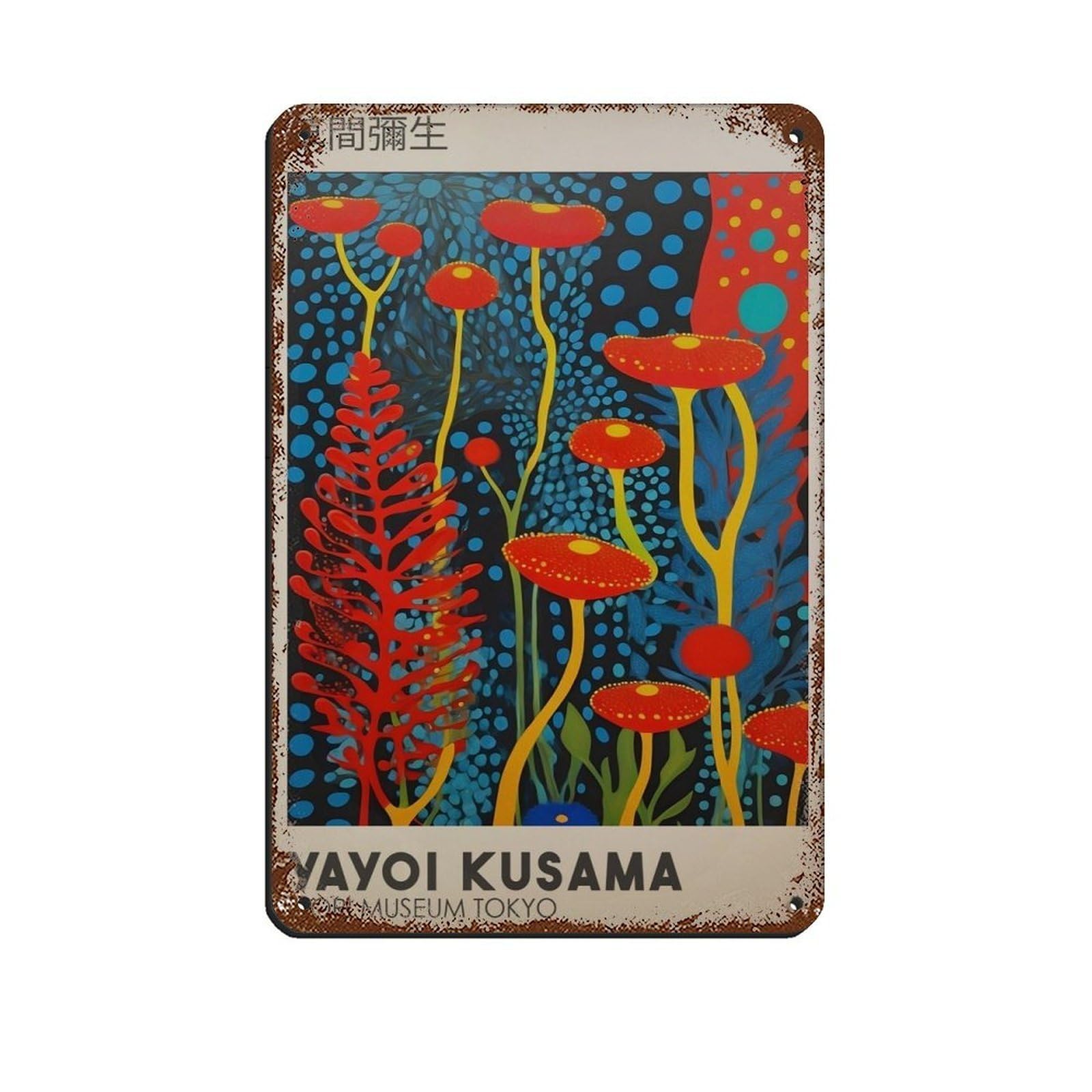Japanese Art, Bright Japanese Decor Retro Poster Metal Tin Sign Chic Art Retro Iron Painting Bar People Cave Cafe Family Garage Poster Wall Decoration 8x12inch(20x30cm)