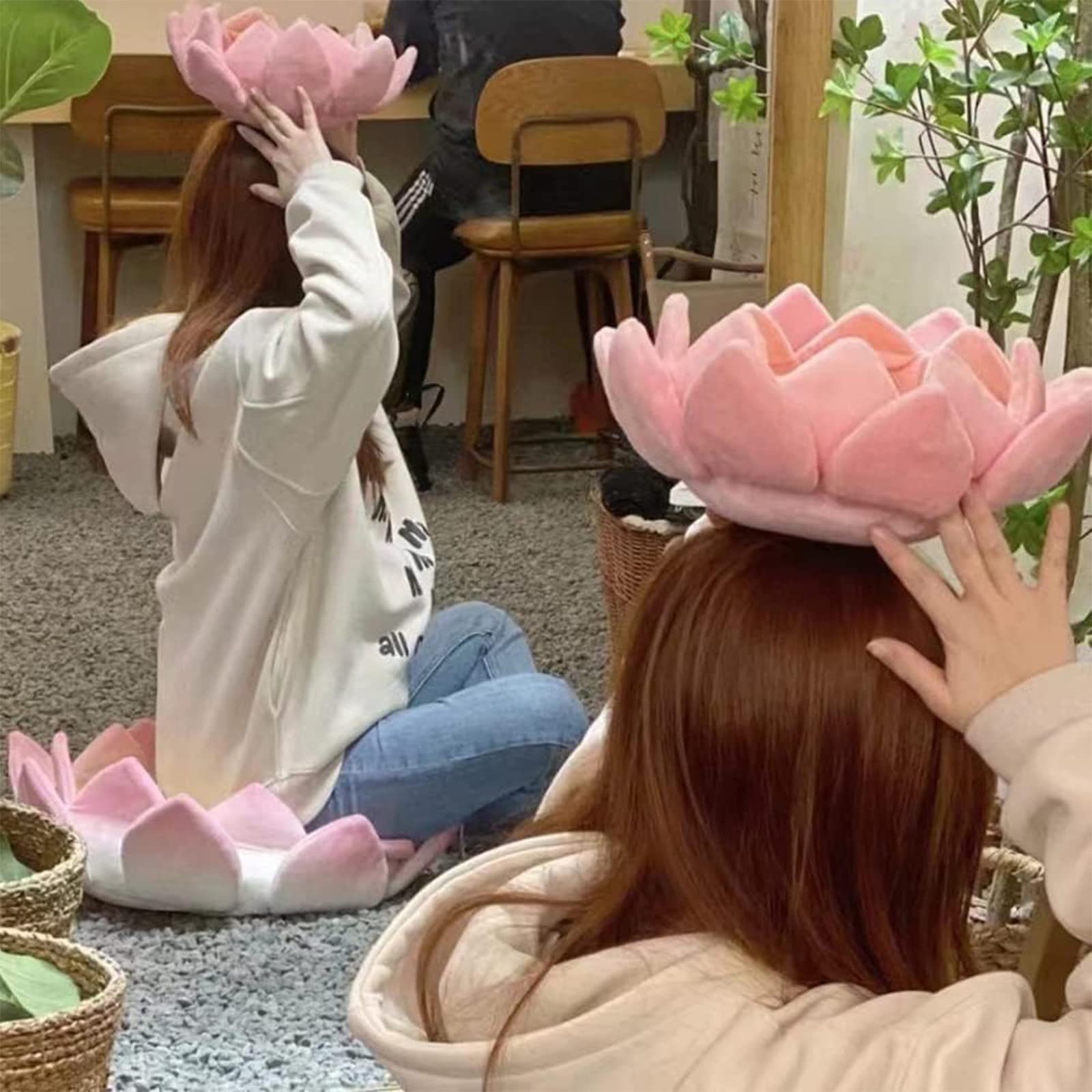 Amazon.co.jp: 3D 幸運 蓮の花 クッション 蓮の玉座 ヨガ 瞑想 蓮の形