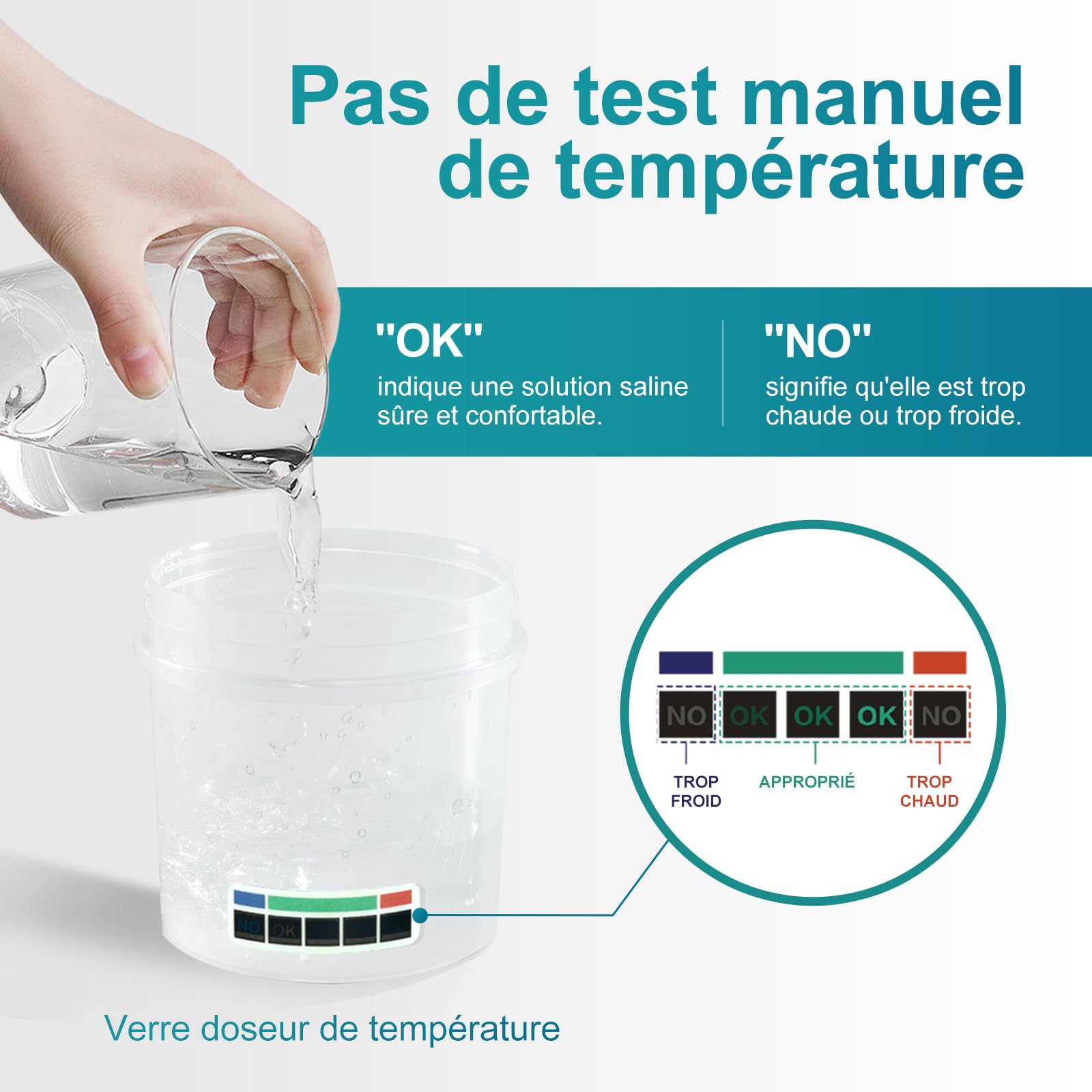 Nascool Irrigateur nasal électrique récupération automatique des eaux usées