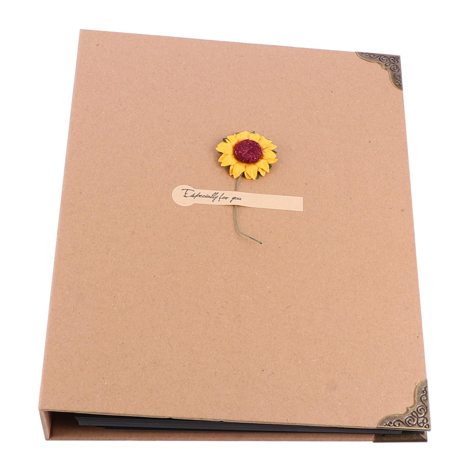 ORFOFE 1stück Retro Fotoalbum Buch Handgefertigtes Großes Album Für Kreative Erinnerungen Weiße Innenseiten Für Und Persönliche Sammlungen