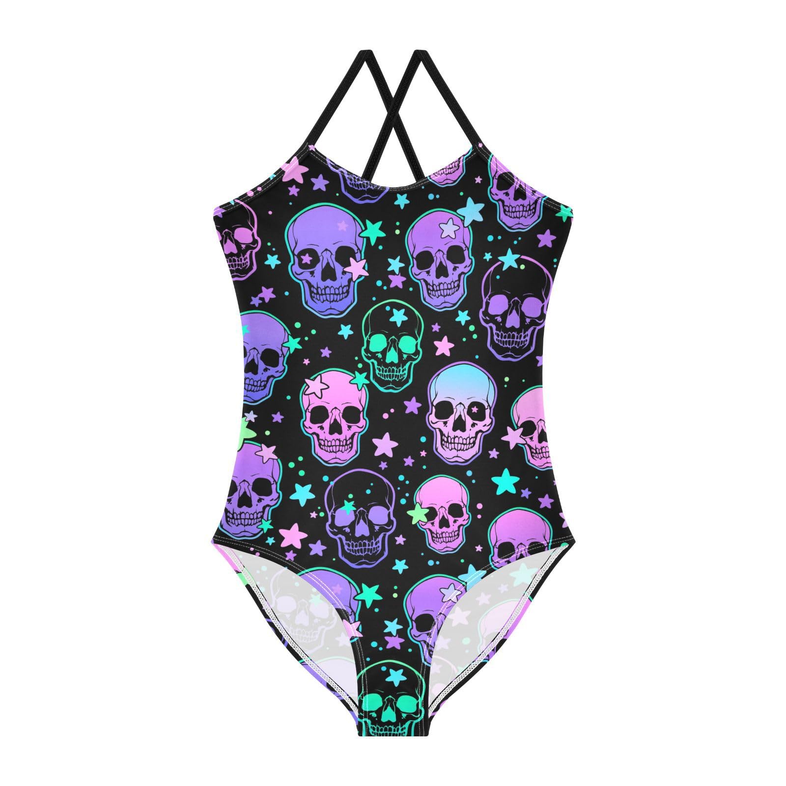 CaTaKu Girls Swimsuits One Piece Bathing Suits Toddler Summer Beach Swimsuits Girls Swimwear 2-8 Years