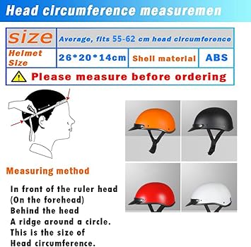 DOT/ECE Approved Motorcycle Half Helmet Vintage Open Face Helmet Cap with Pilot Goggles, Chopper Scooter Crash Retro Moped Moto Helmets