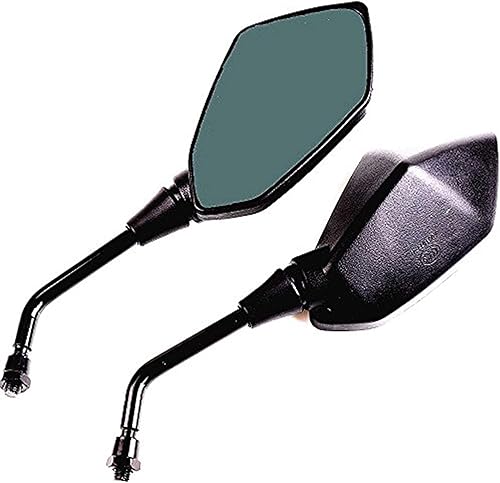 Miniatura 1 de XYZCTEM Espejos laterales, traseros para motocicleta, Pernos roscados de 10mm que giran en sentido horario para Kawasaki, Suzuki, Honda, Victory y
