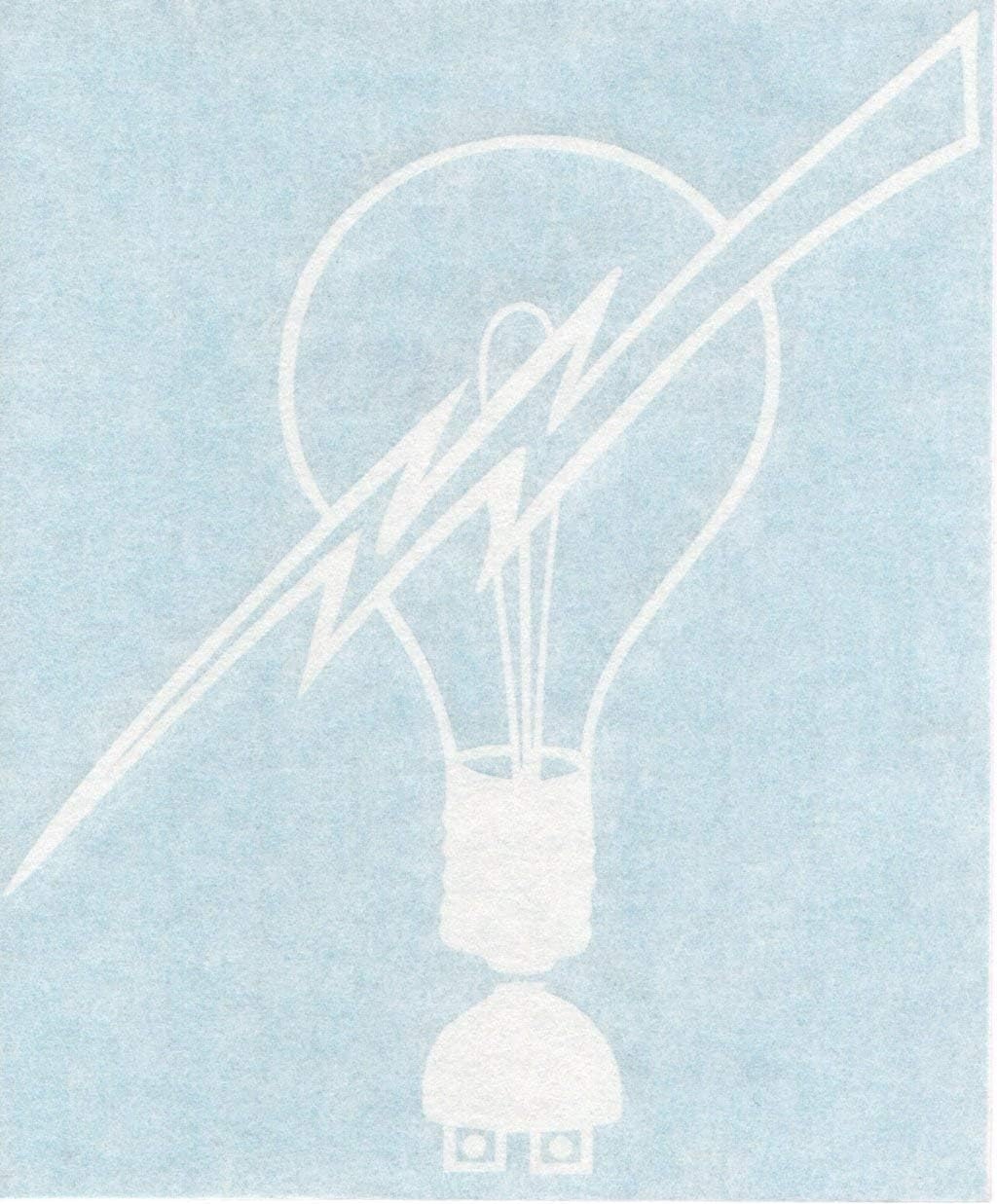 Light Bulb Lightning Bolt Electrician - Cars Trucks Moped Helmet Hard Hat Auto Automotive Craft Laptop Vinyl Decal Store Window Wall Sticker 10159