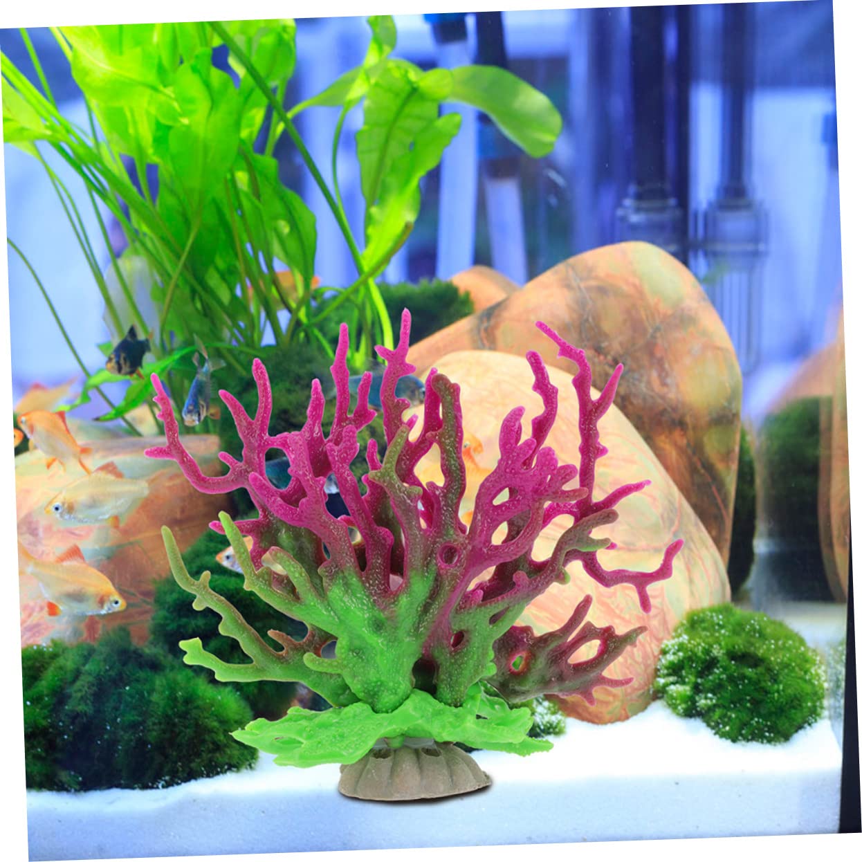 Kisangel 4stücke Dekorative Korallen Für Aquarien Künstliche Korallenbaum-Dekoration Geeignet Für Meerwasser-Aquarium Perfektes Zubehör Für Kreative Aquarienlandschaften Pflegeleicht