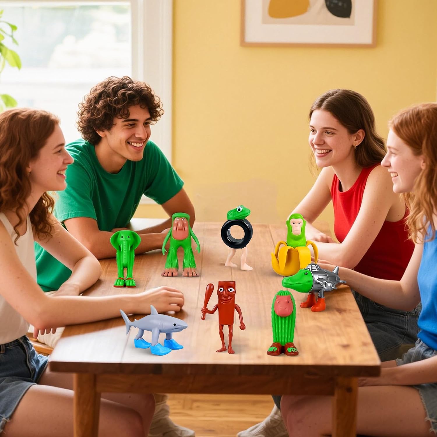 Set 8 Statuette Italian Brain - Personaggi Meme Tralalero Tralalà, Tung Tung Tung Sahur, BRR BRR Patapim - Figure Da Collezione In Stampa 3D, 13 Cm