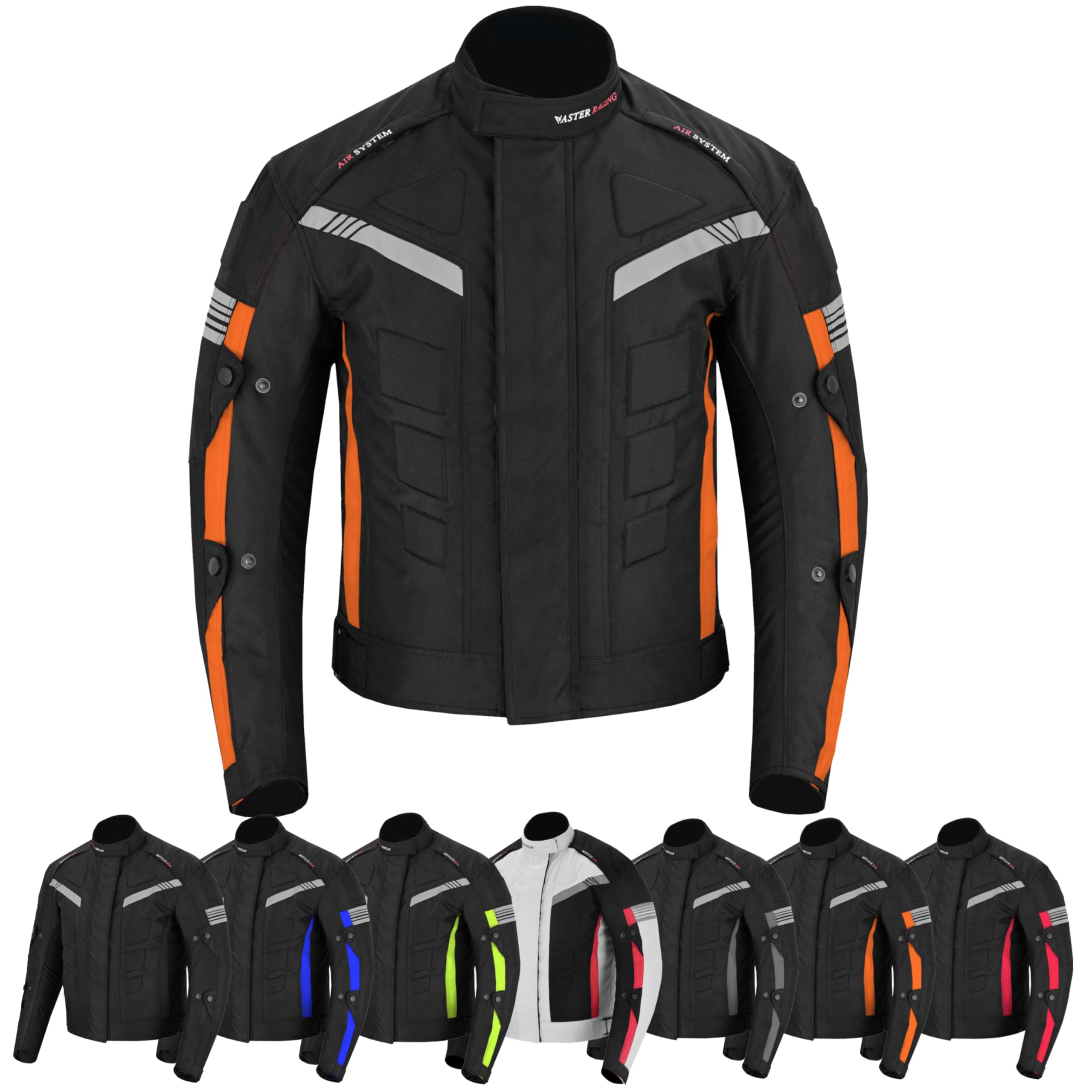 Giacca da moto impermeabile CE Armor Cordura, attrezzatura di protezione antivento, protezione integrale