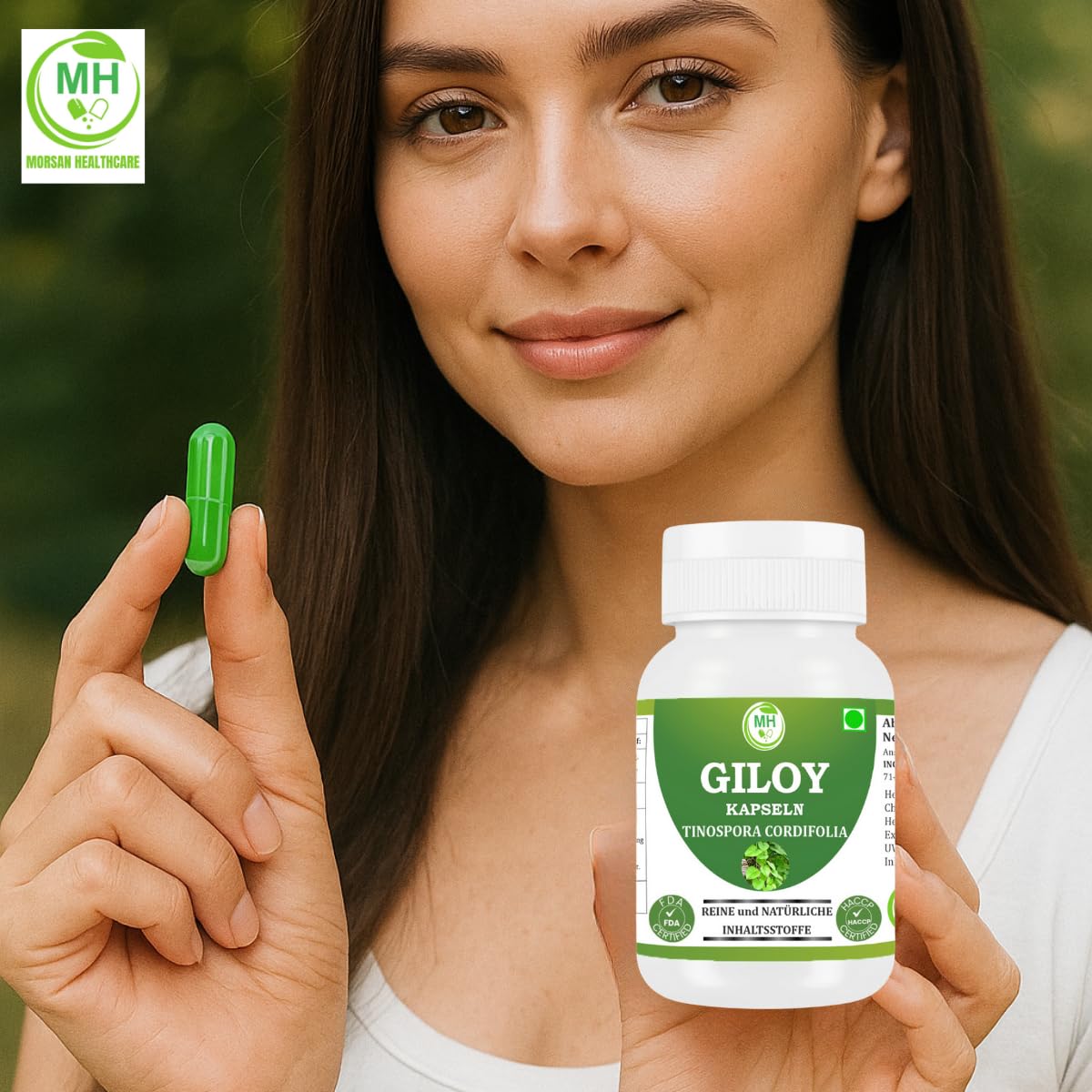 Bio Giloy Guduchi 500mg Extrakt | Natürliches Tinospora Cordifolia zur Immun-Unterstützung | Ayurvedisches Nahrungsergänzungsmittel | Vegan & Ohne Zusatzstoffe | 240 Kapseln