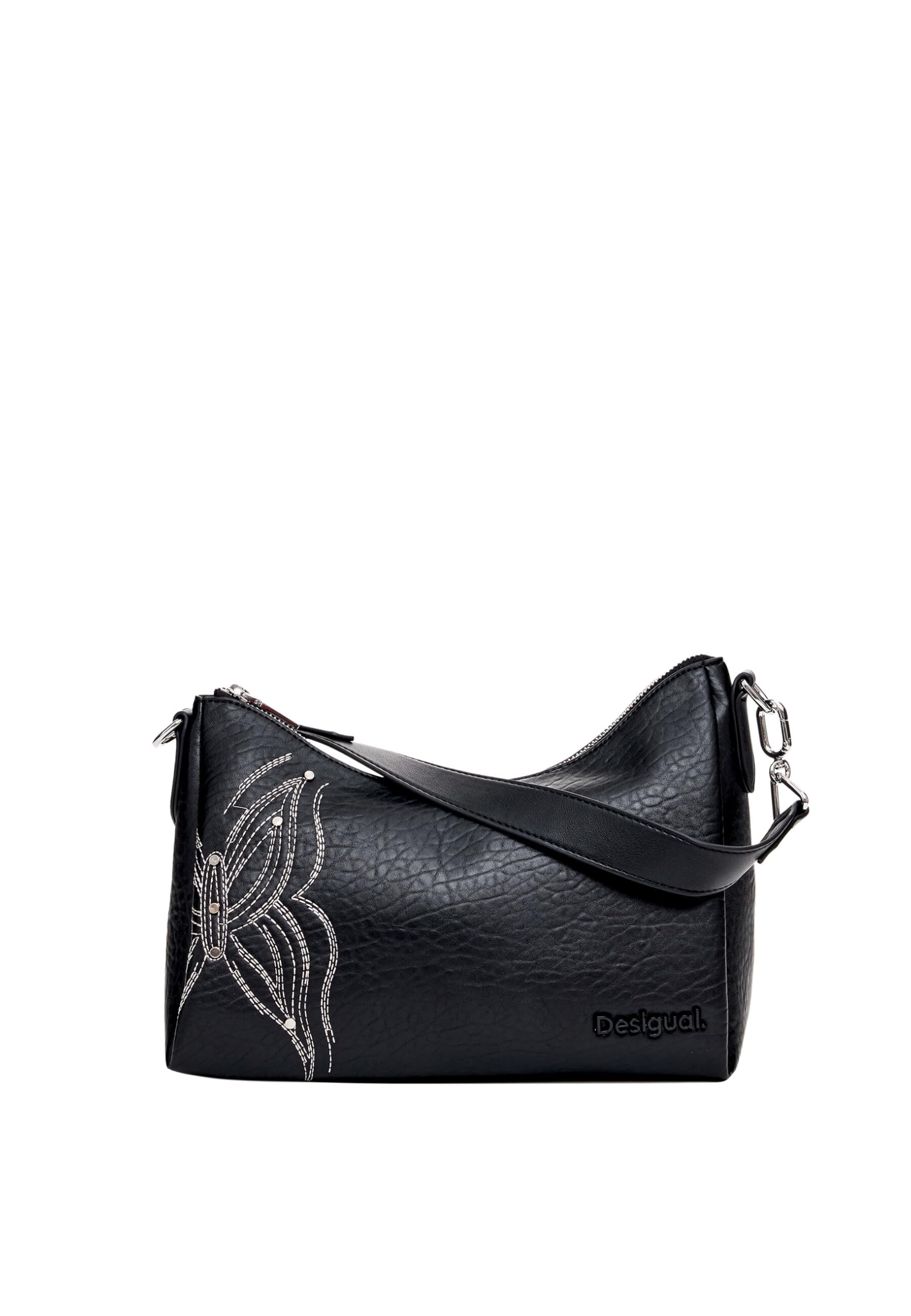 Soldes Sac à Main Desigual Similicuir Noir Motif Papillon