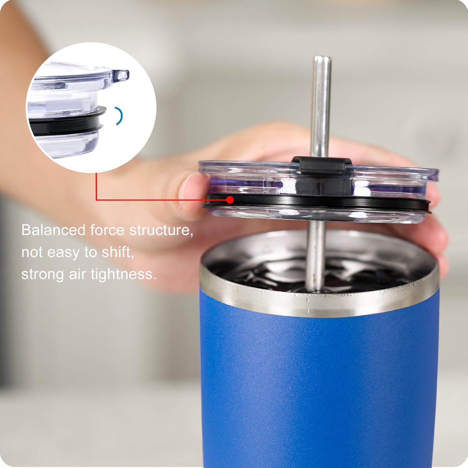 20oz Tumbler Lids,Replacement Lid for 20 oz Yeti Tumbler,SUNWILL and More,2 Pack Spill-proof Lids,Covers for 20 Ounce Tumbler,Cup (Black 2pack) - Image 6