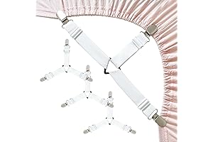 Upgraded Non-Slip Bed Sheet Strappers for Snug Corners