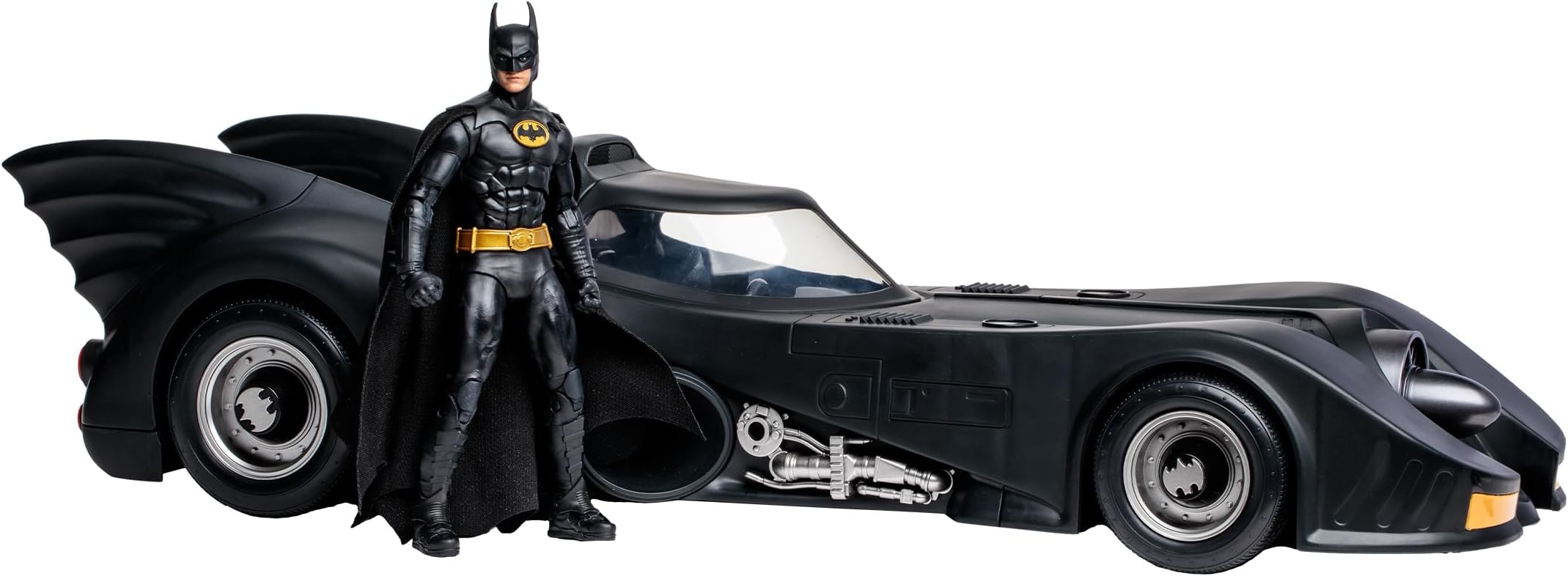 McFarlane Toys, DC Multiverse, Batman & Batmobile Gold Label, 2pk (1989) DC Universe, Multicolour - Ages 12+