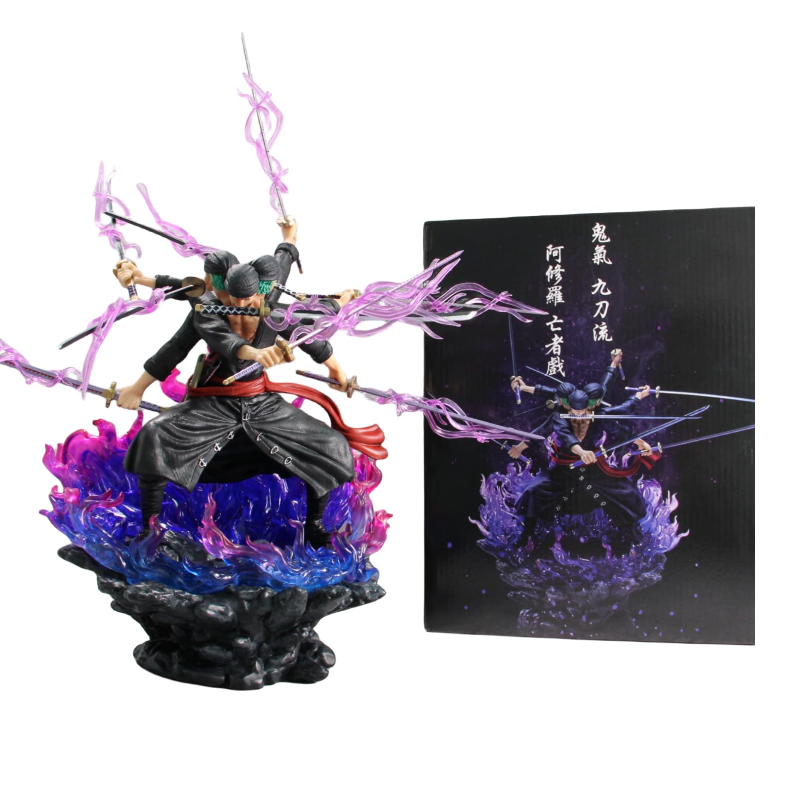 Amazon.com: zboivfg Anime Figure Roronoa Zoro Figure Three Heads