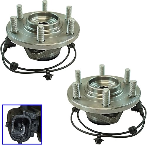 Vista 1425 de TRQ Juego de 2 rodamientos y bujes de rueda trasera izquierda y derecha compatible con Ford Expedition 2007-2010 Lincoln Navigator 2007-2010