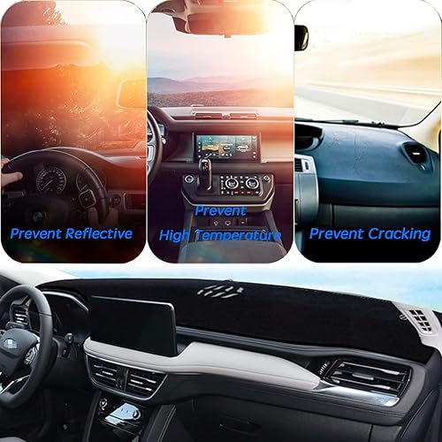 Miniatura 9 de Cubierta de tapete para salpicadero, consola central interior personalizada compatible con Ford Escape Titanium SUV 2020 2021 2022, accesorios (con