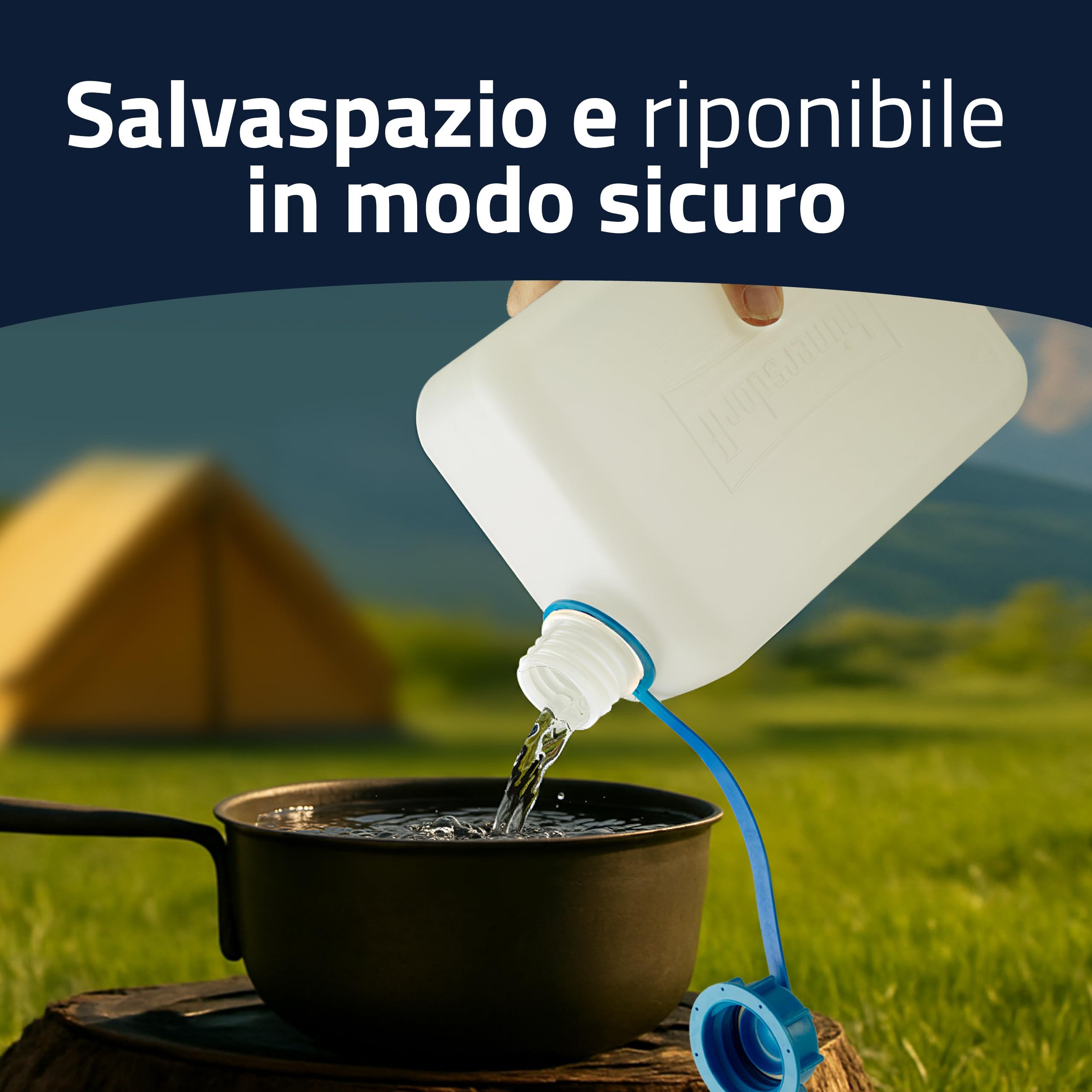 hünersdorff Tanica per acqua ECO con tappo avvitabile, 2 l, 810250