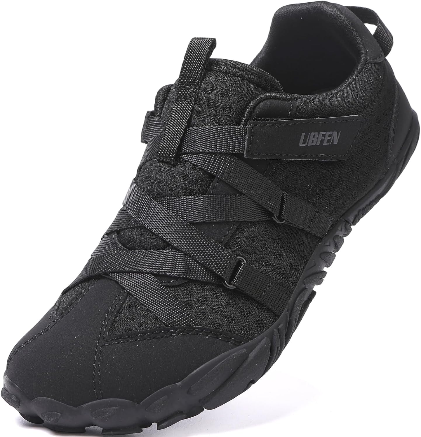 UBFEN Kids Barefoot Shoes Zero Drop Minimalist Sneakers Boys Girls - Lightweight Wide Toe Box Running School Shoes with Hook Loop