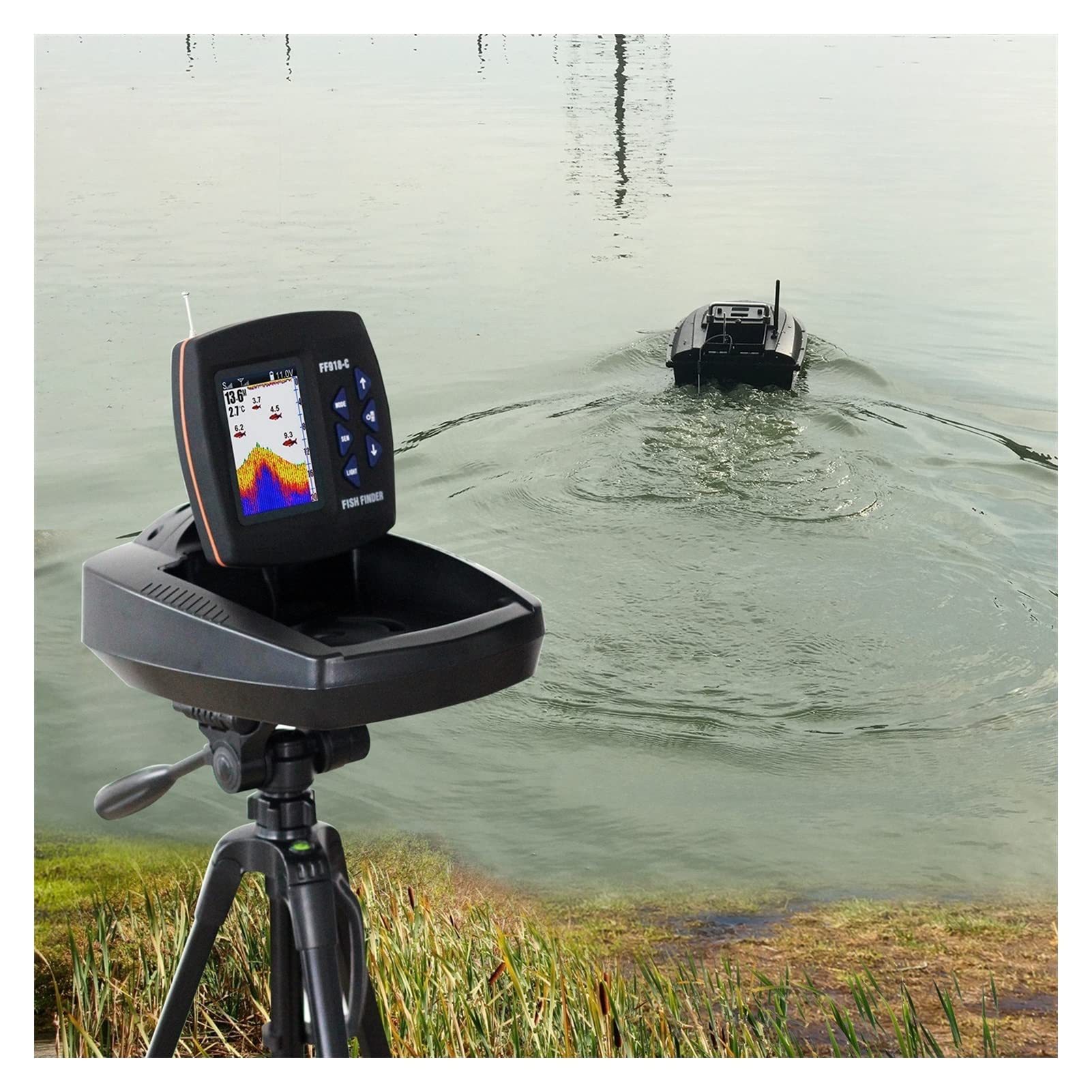 Podwodna Echosonda, Bezprzewodowy pilot łódź Fisher Fish 300m / 980FT Razem roboczym Echo Sygnalizator