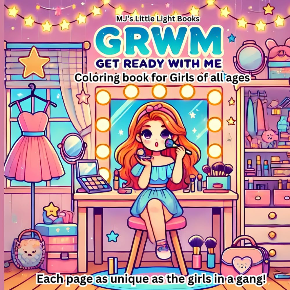 GRWM : Get Ready With Me: Coloring book for girls of all ages