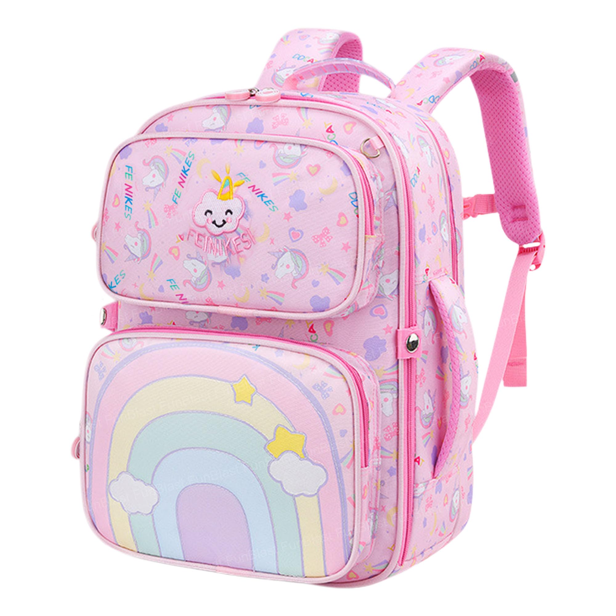 Unicorn Backpack for Girls - Stylish School Bag for Girls, Orthopedic School Bags, Lightweight Large Capacity Bag for Boys Girls Kids, Travel Bag (39 X 30 X 15 CM)-image-43