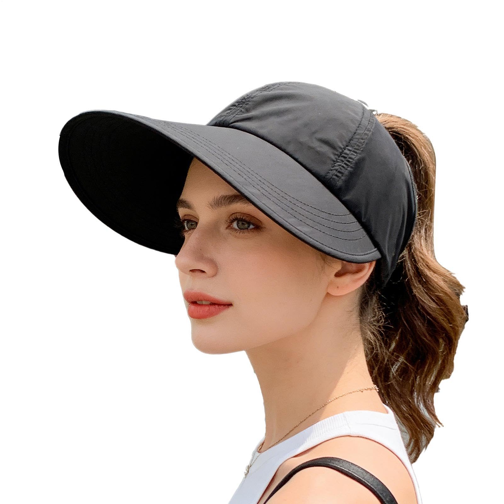 Sombrero de Sol,Protege Rostro y Cuello con ala Ancha,Sombrero de Protección Solar para Mujer | para Playa, Jardín, IR al Trabajo, Escuela, Ciclismo, Madre, Novia, Adolescentes, Adultas