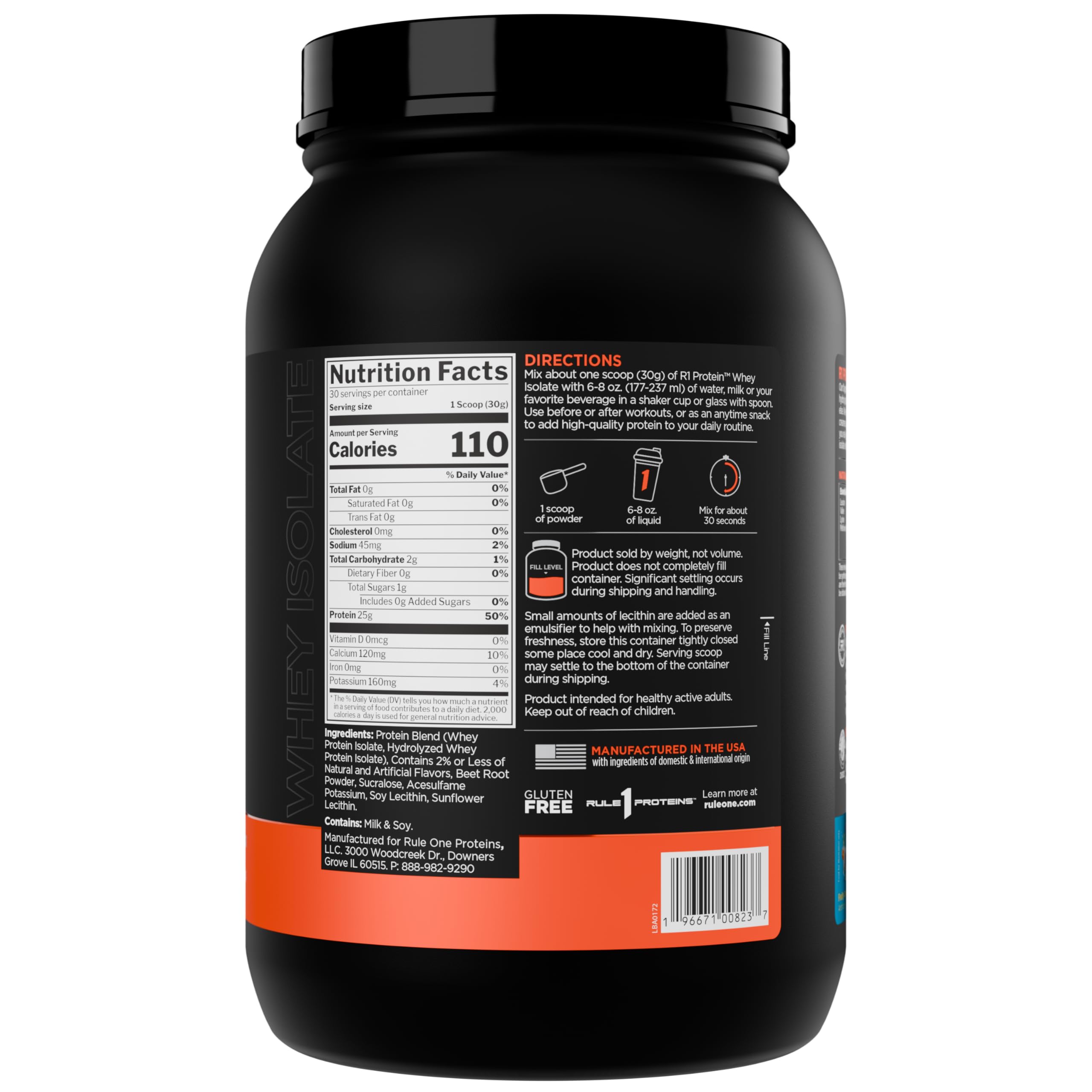 Rule1 R1 Protein (2lbs) Fruity Cereal - Eiweiße - Molkenprotein-Isolat