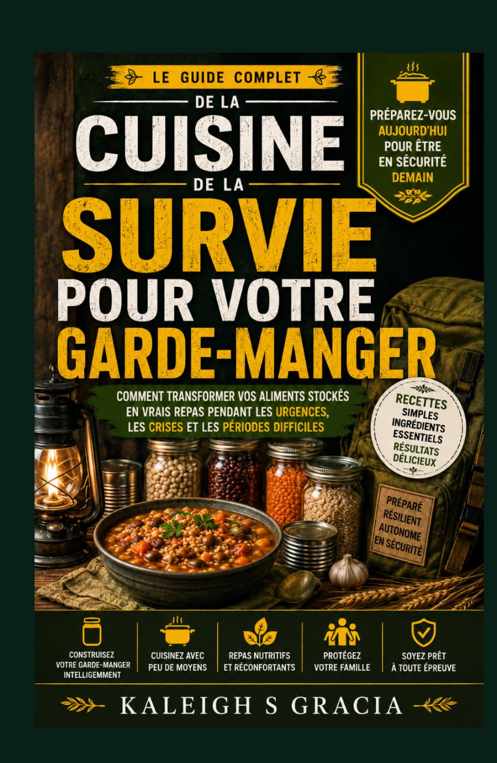 Guide de cuisine du garde-manger de survie: Comment transformer les aliments stockés en vrais repas en cas d'urgence, de crise et de difficultés
