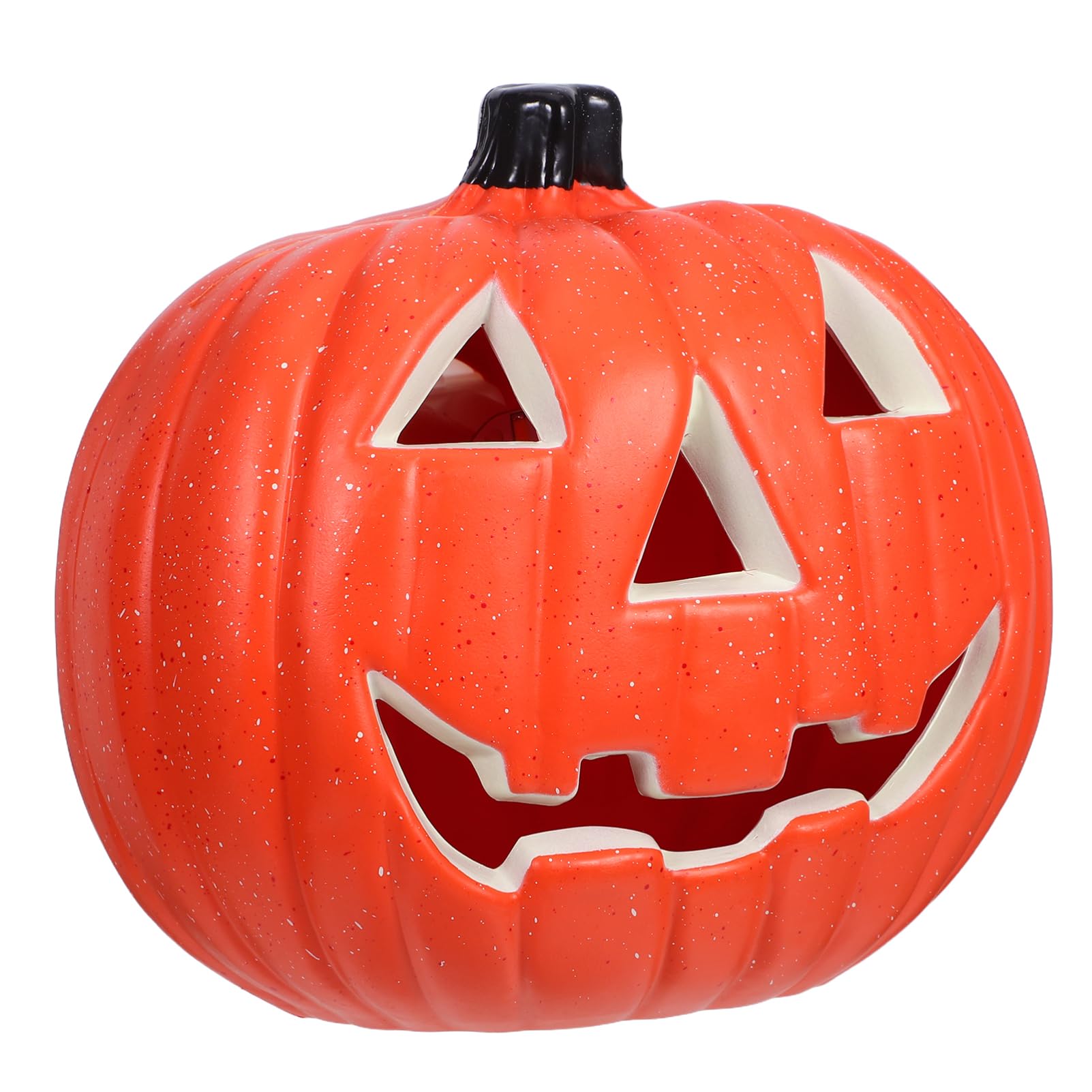 Toyvian Plastic Light up Halloween Pumpkin: 8-inch Outdoor Jack O Lantern Halloween Led Pumpkin Decorations
