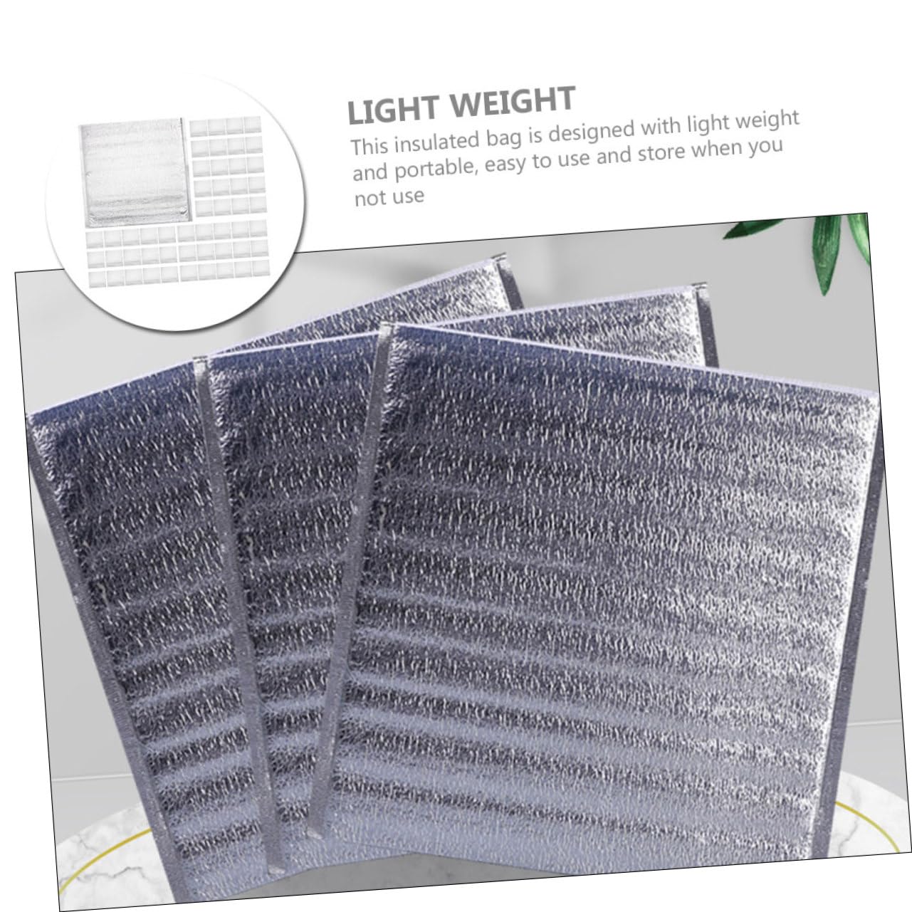 Alipis Isolierte Aluminiumfolienbeutel für Kuchen Leicht Tragbar 50 Stück für Verpackung und Transport