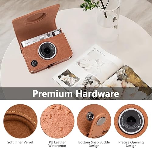 Miniatura 3 de MUZIRI KINOKOO Instax Mini EVO - Funda compatible con cámara instantánea Fujifilm Fuji Instax Mini EVOPolaroid Mini EVO - Funda Mini EVO con correa