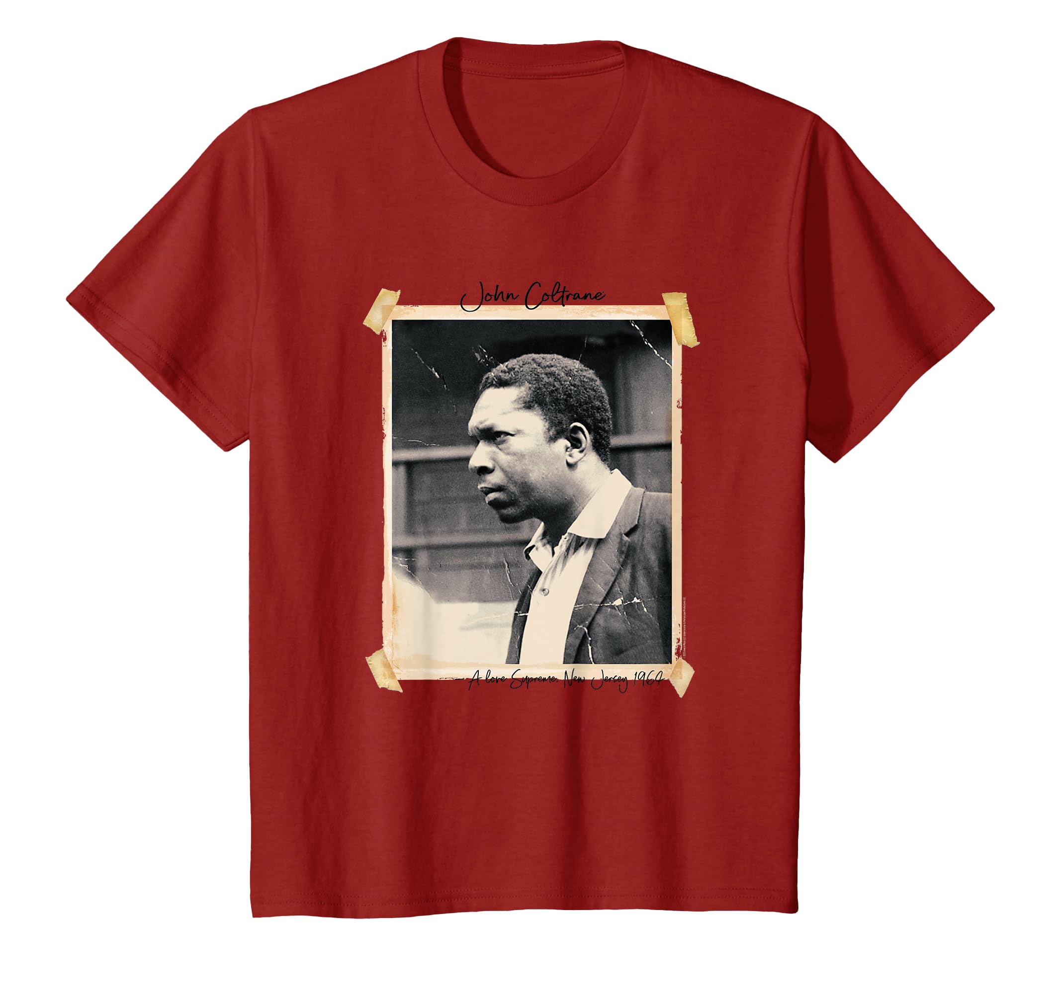 John Coltrane A Love Supreme New Jersey 1964 T-Shirt : Amazon.co