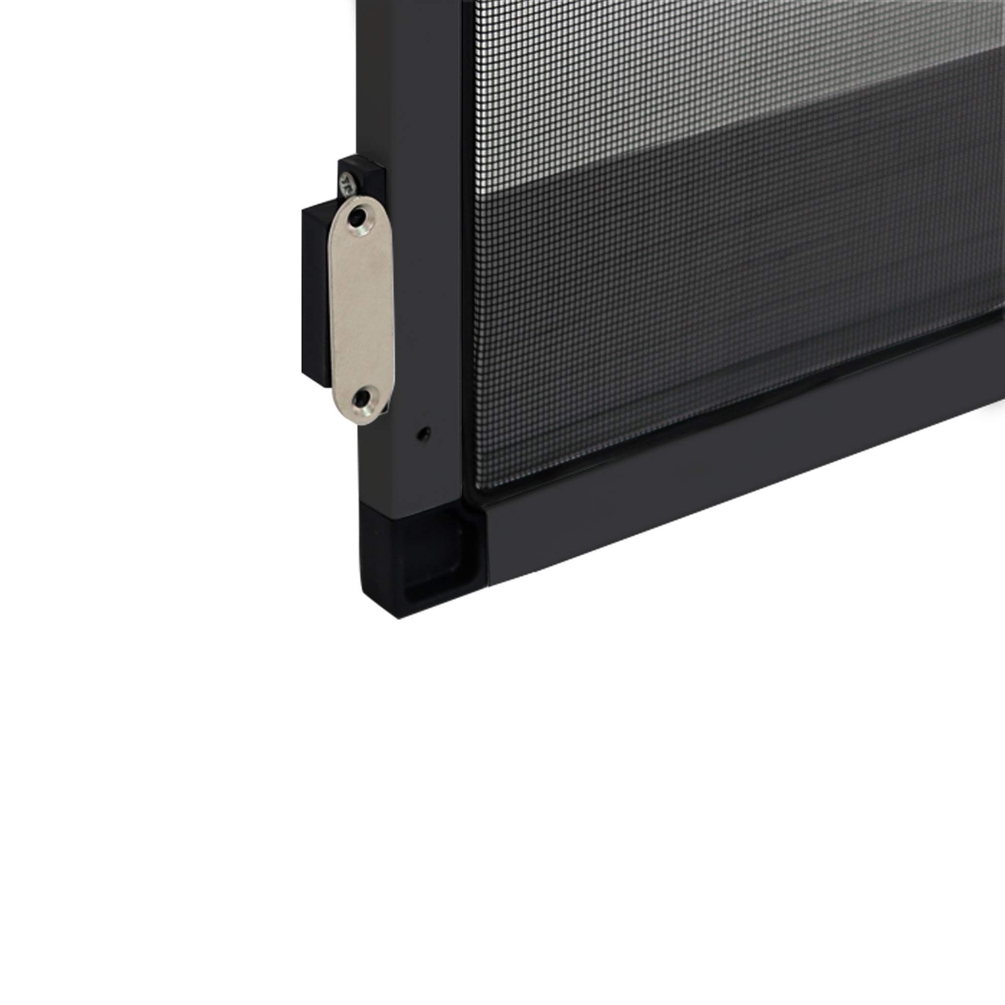 jarolift Profi Line Moustiquaire avec cadre rotatif, moustiquaire réductible pour porte, 120 x 220 cm, anthracit