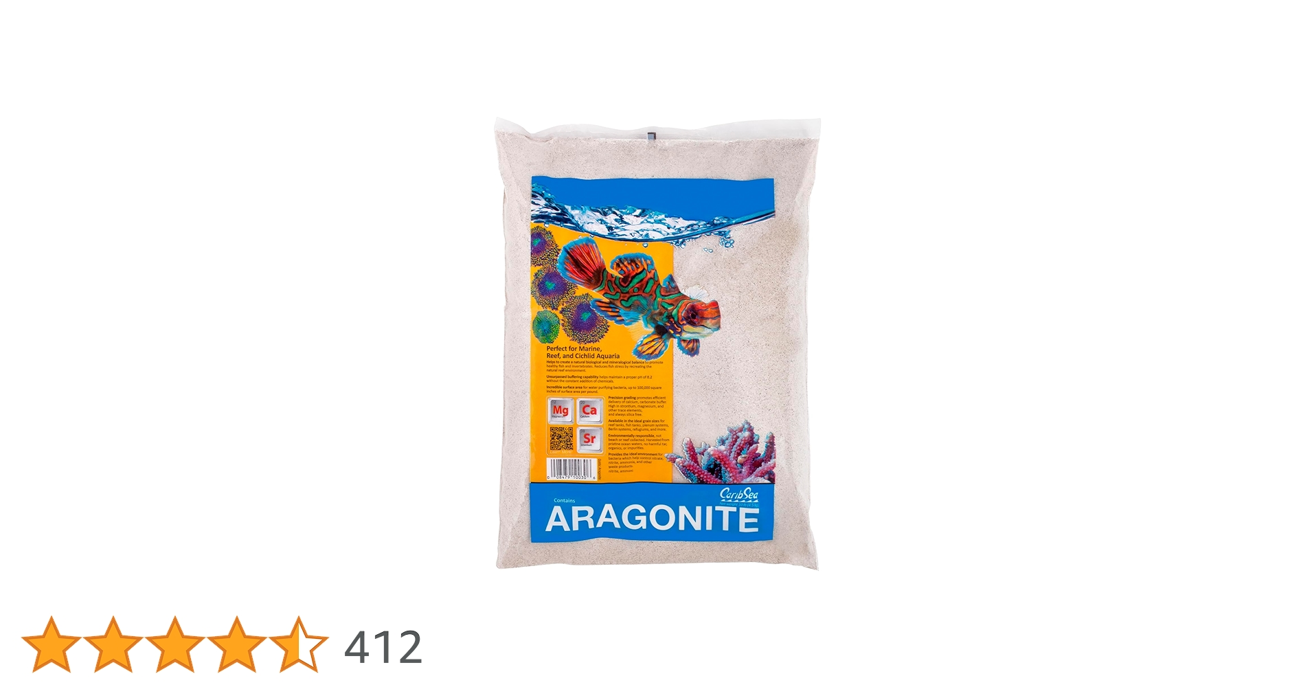 NATURE'S OCEAN Bio-Activ Live Aragonite Saltwater Aquarium Sand