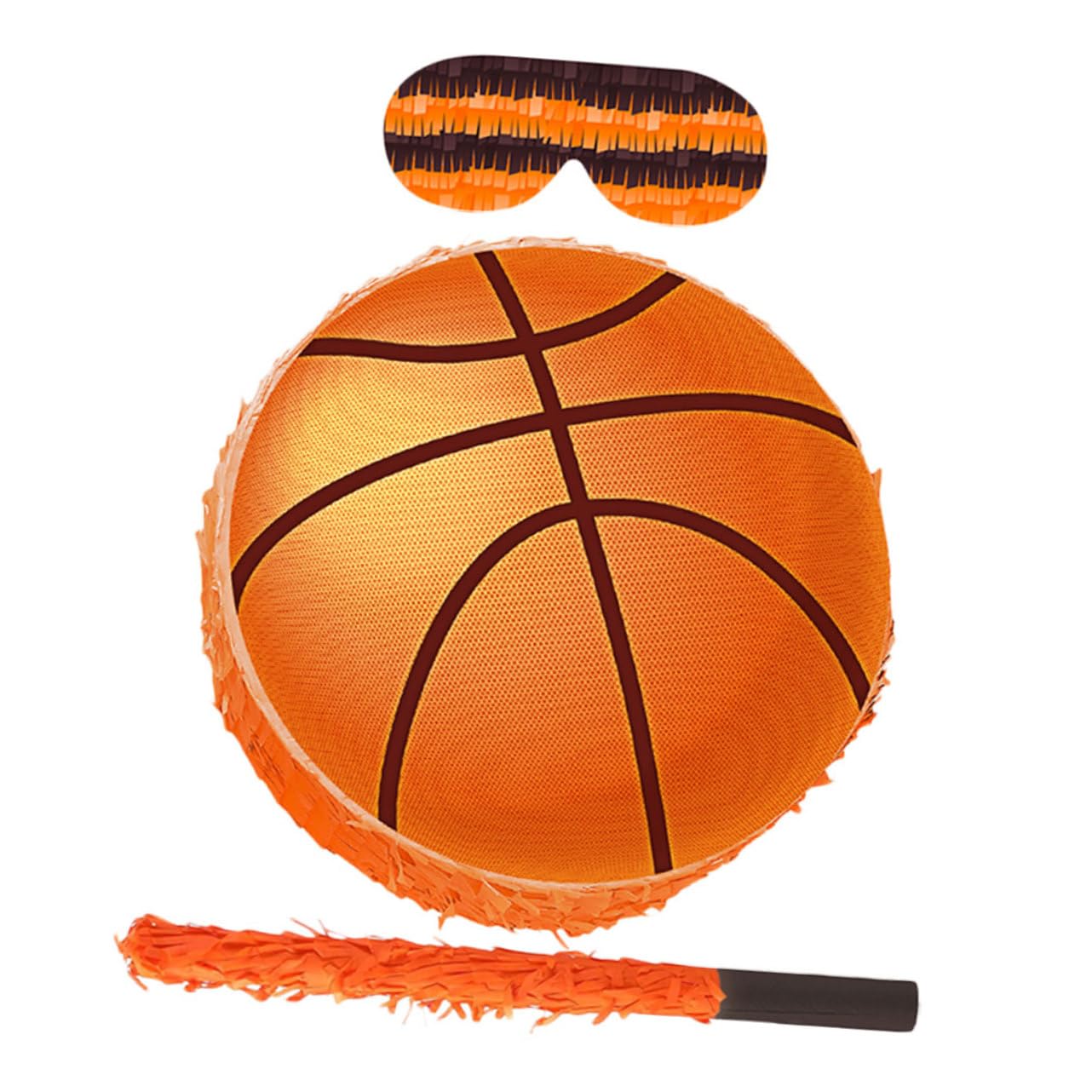 Naranja Piñata Baloncesto de Papel de Cumpleaños Infantil