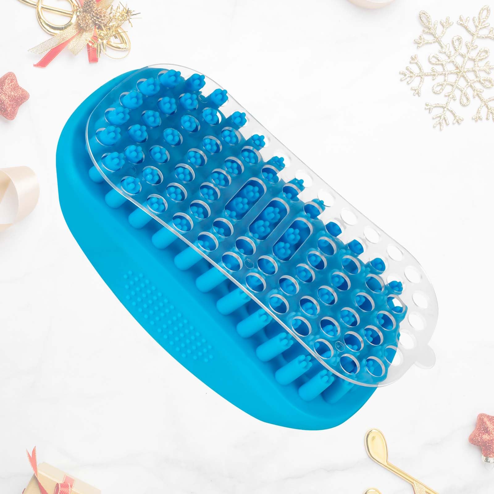 Cepillo de aseo para perros, cepillos de baño de silicona suave de alta calidad, champú de masaje de goma, peine calmante para perros y gatos de pelo largo y corto, ducha para eliminar el pelo