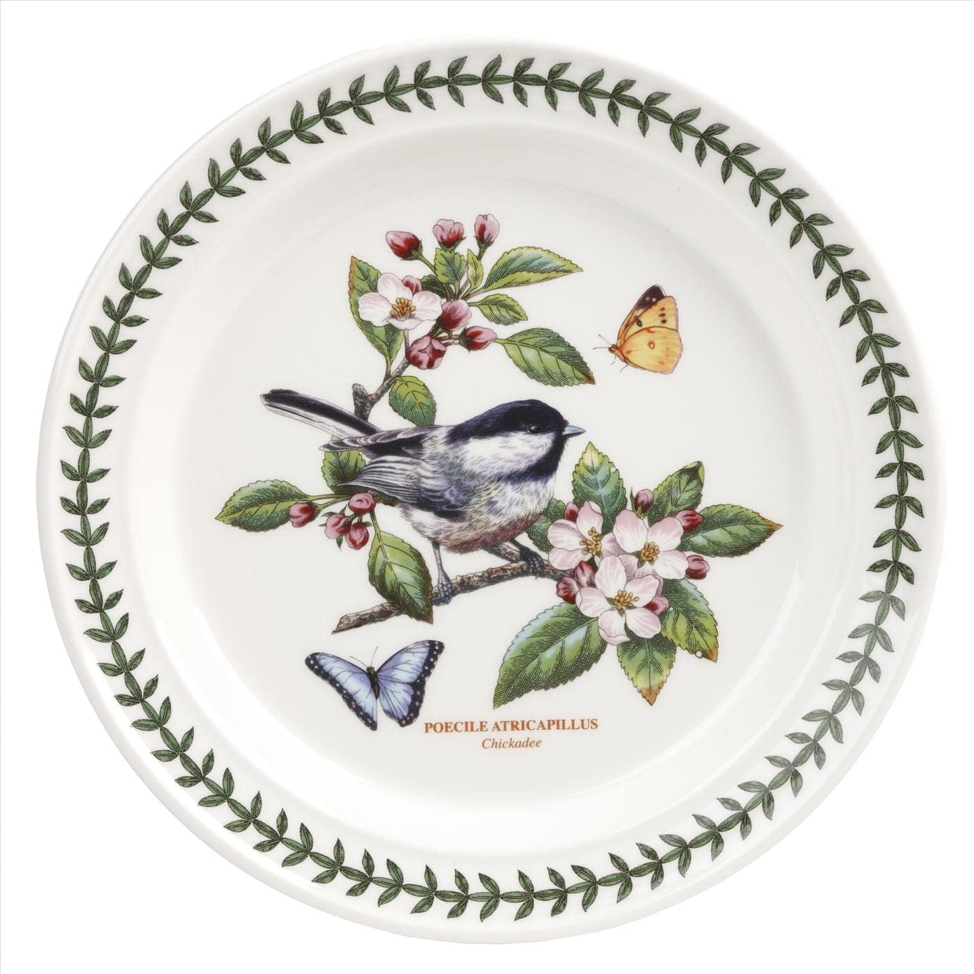Portmeirion Botanic Garden Birds Chickadee Plate