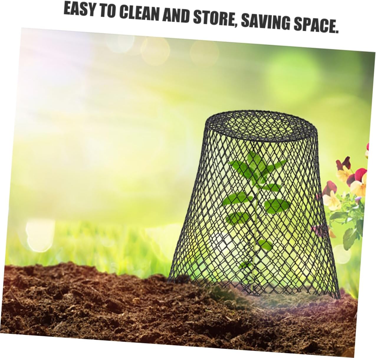 Metal Plant Protection Dome Wire Cage Garden Cover for Strawberries Vegetables and Young Plants Outdoor Protective Tent Against Animals and Weather