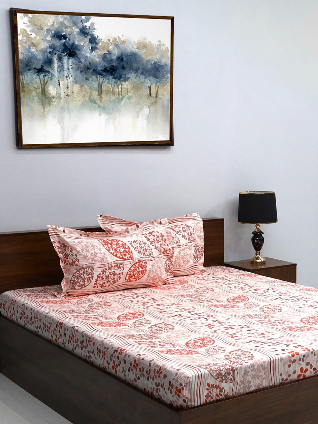 Bombay Dyeing King Sheet Set - 100% Cotton -13