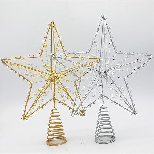 Miniatura 8 de Decoración de árbol de Navidad con purpurina adorno de árbol hueco de metal iluminado de Navidad decoraciones de Navidad Navidad Navidad vacaciones